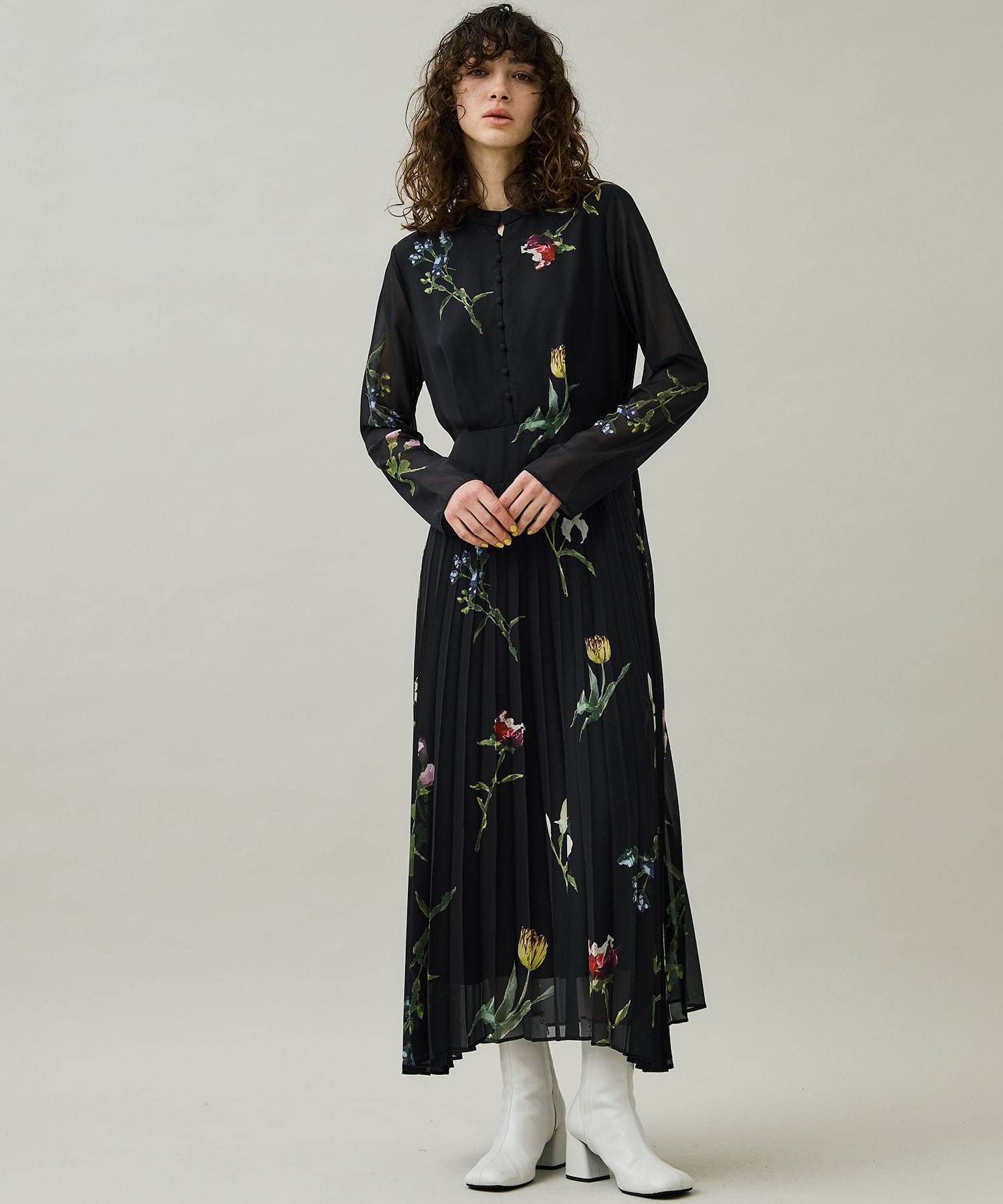 Ameri Vintage 】SOFIA PLEATS DRESS | drcossia.com.ar