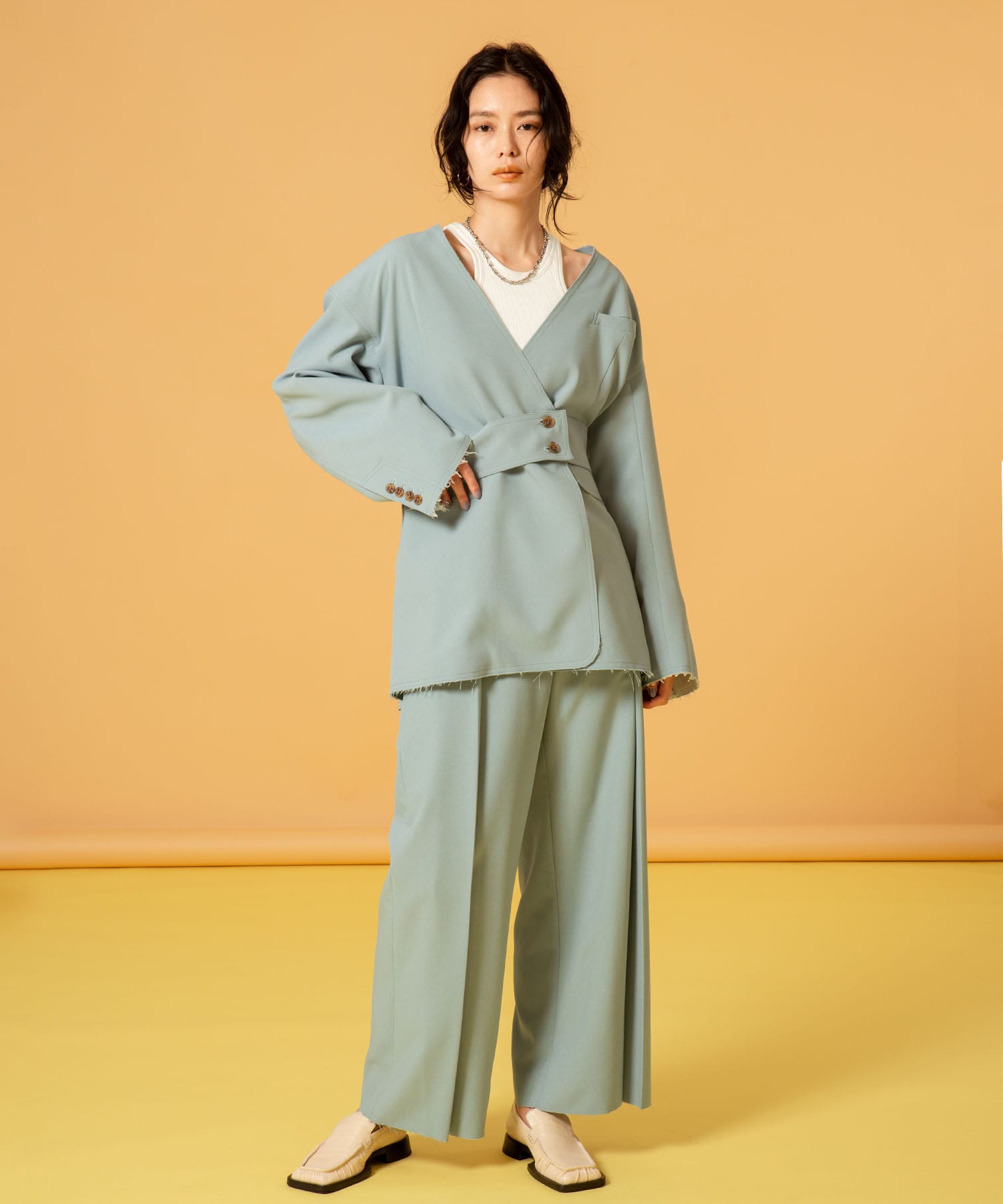 タックワイドパンツ MATURED