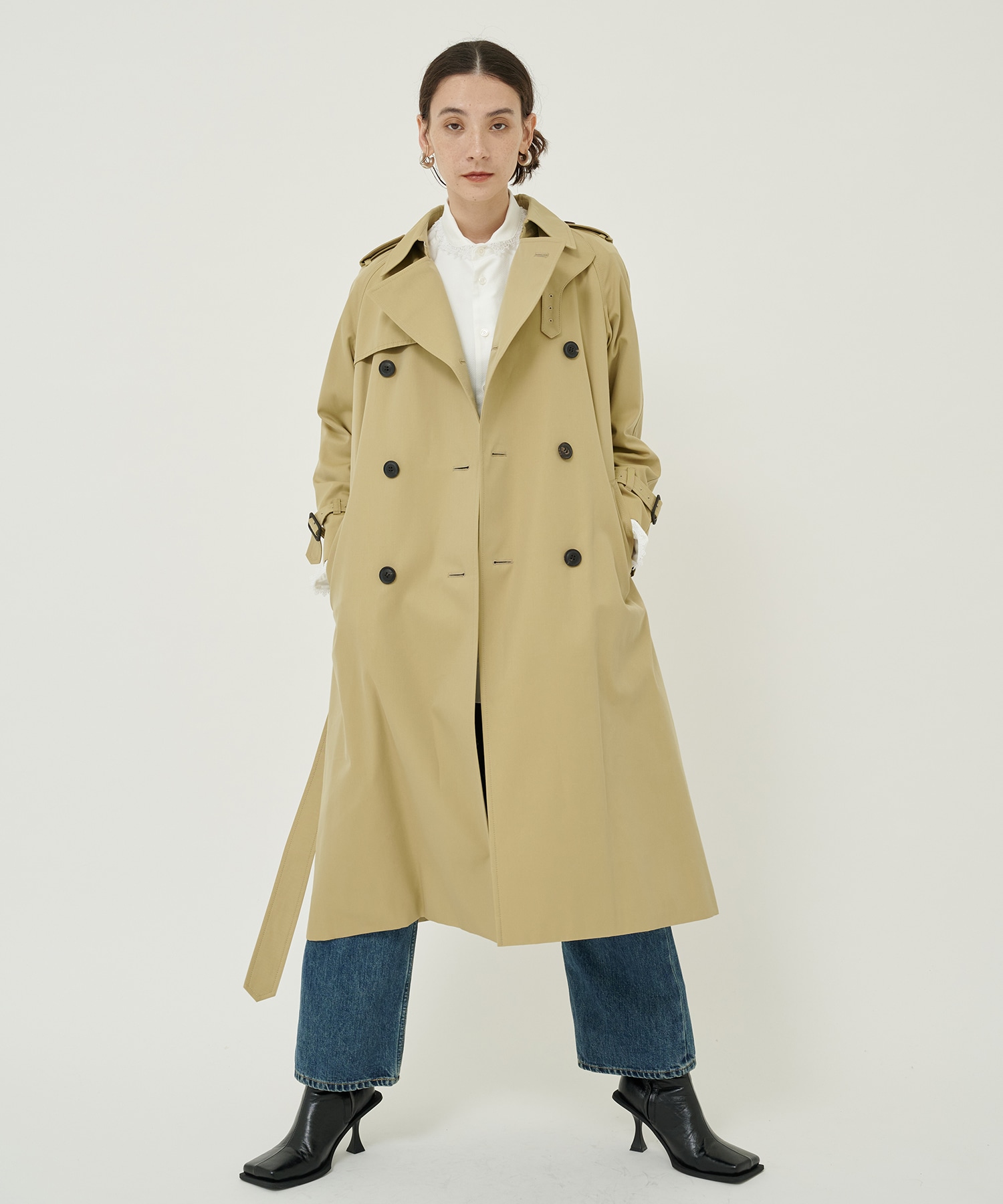 ultimate pima THE / a trench coat(M BEIGE): beautiful people