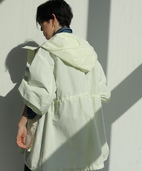 コットンナイロンマウンテンパーカー(S IVORY): ETRE TOKYO: WOMENS 