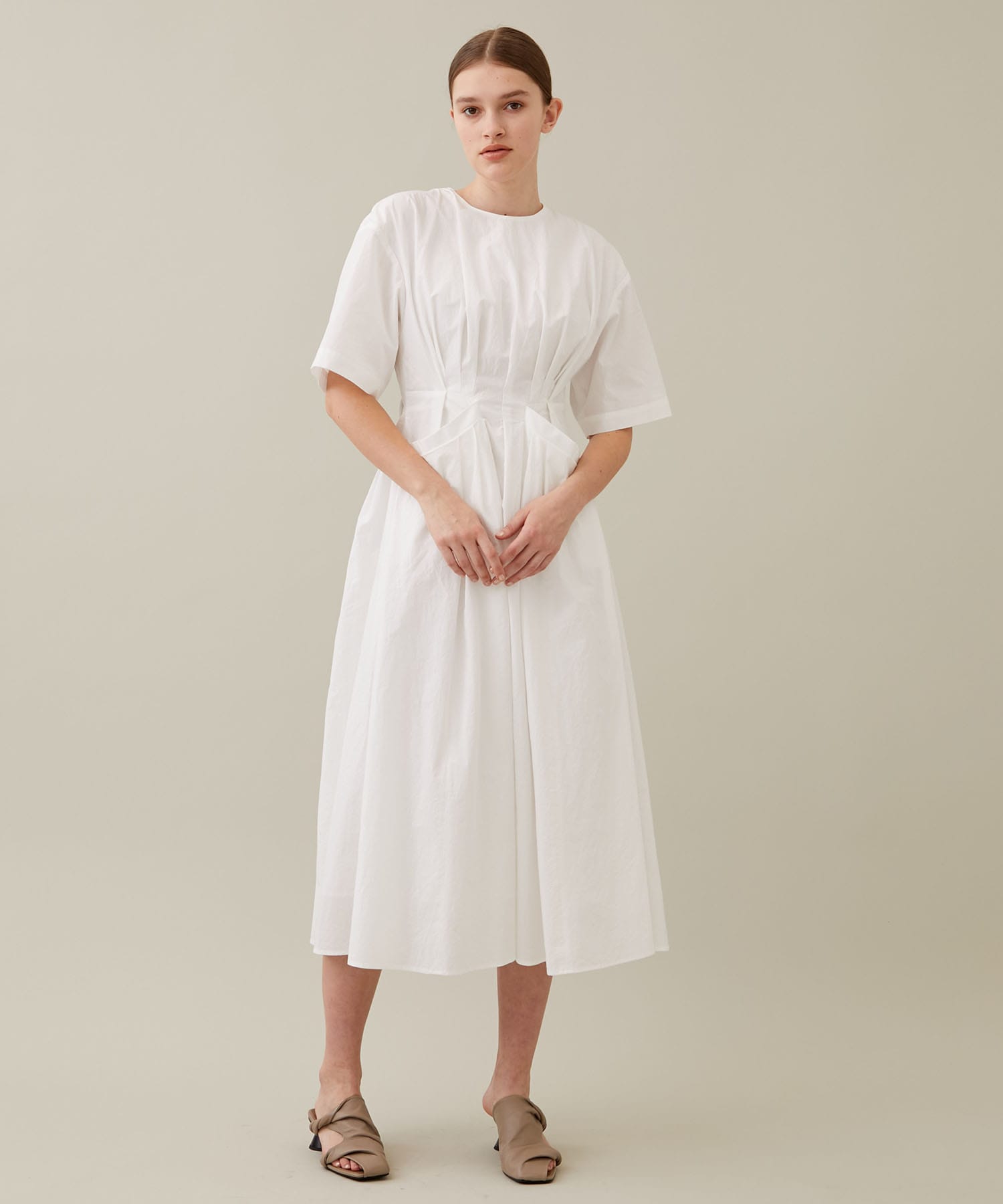 Adele assembled tex dress WH AKIRANAKA