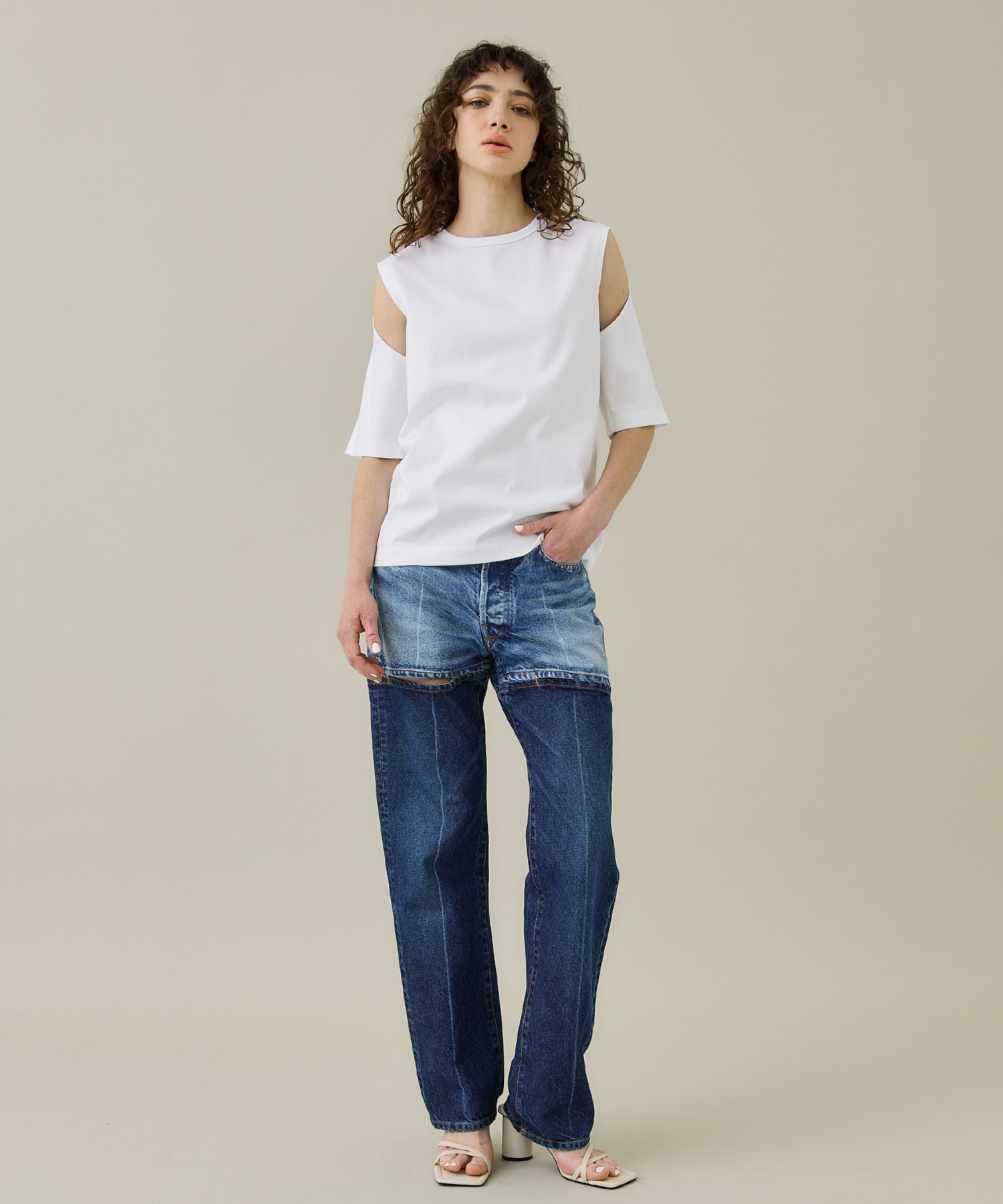 別注〉レイヤードTシャツ(38 WHITE): CINOH: WOMENS｜ STUDIOUS ONLINE