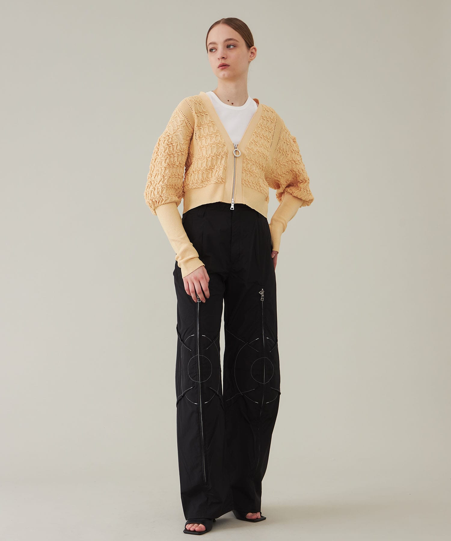 Asunaro Lace Cardigan(36 YELLOW): YOHEI OHNO: WOMENS｜ STUDIOUS