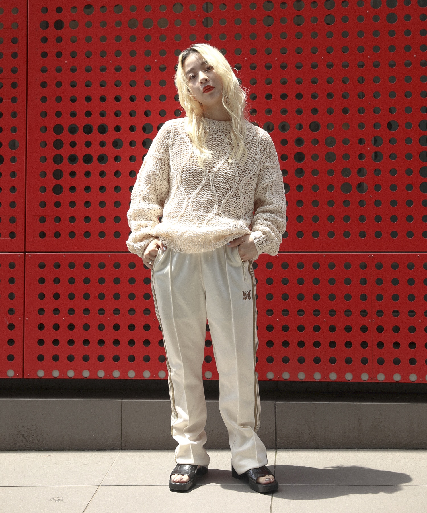 別注〉Track Pant NARROW(XS IVORY): Needles: WOMENS｜ STUDIOUS ...