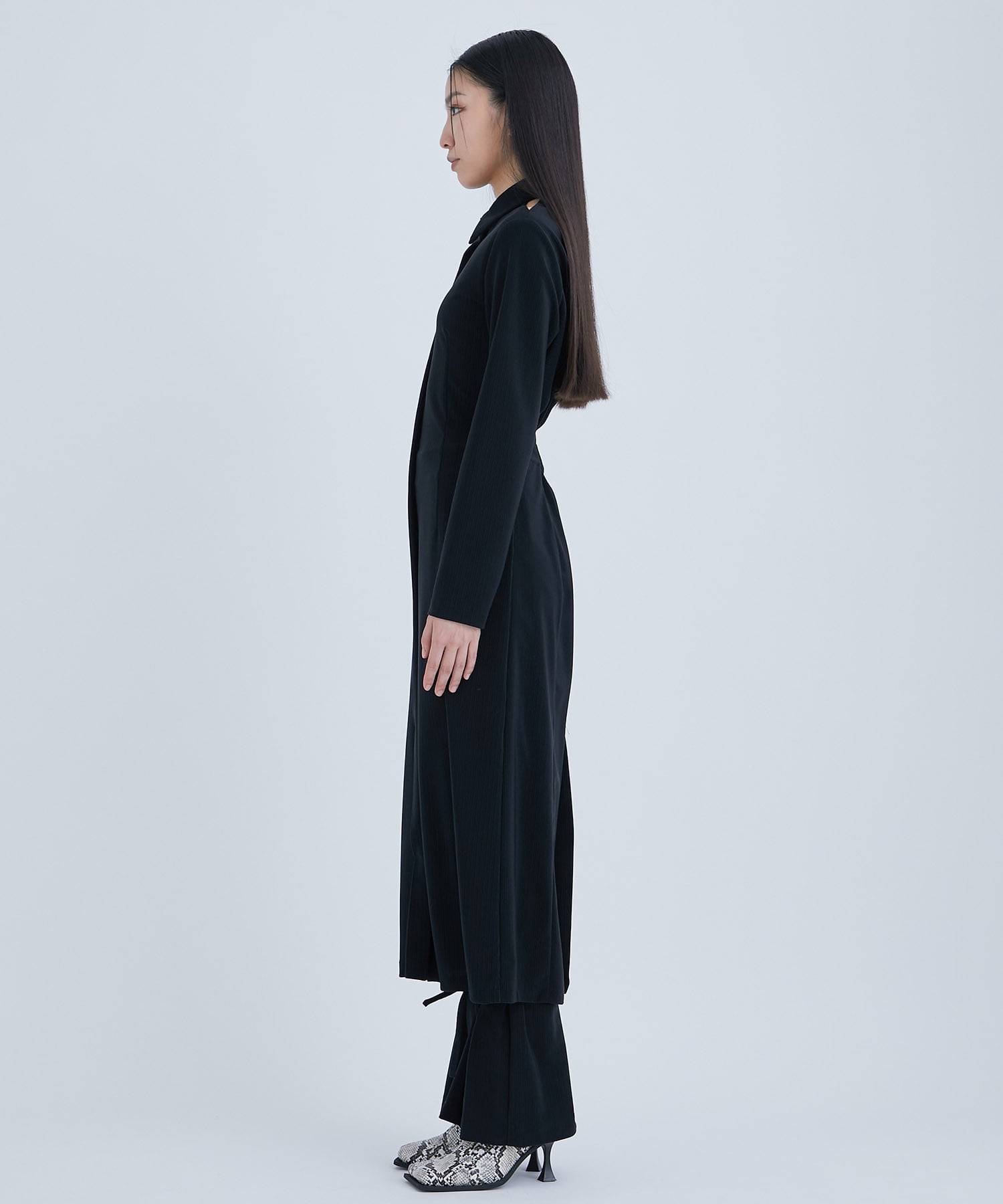 Back Twisted Dress(1 BLACK): STUDIOUS: WOMENS｜ STUDIOUS ONLINE