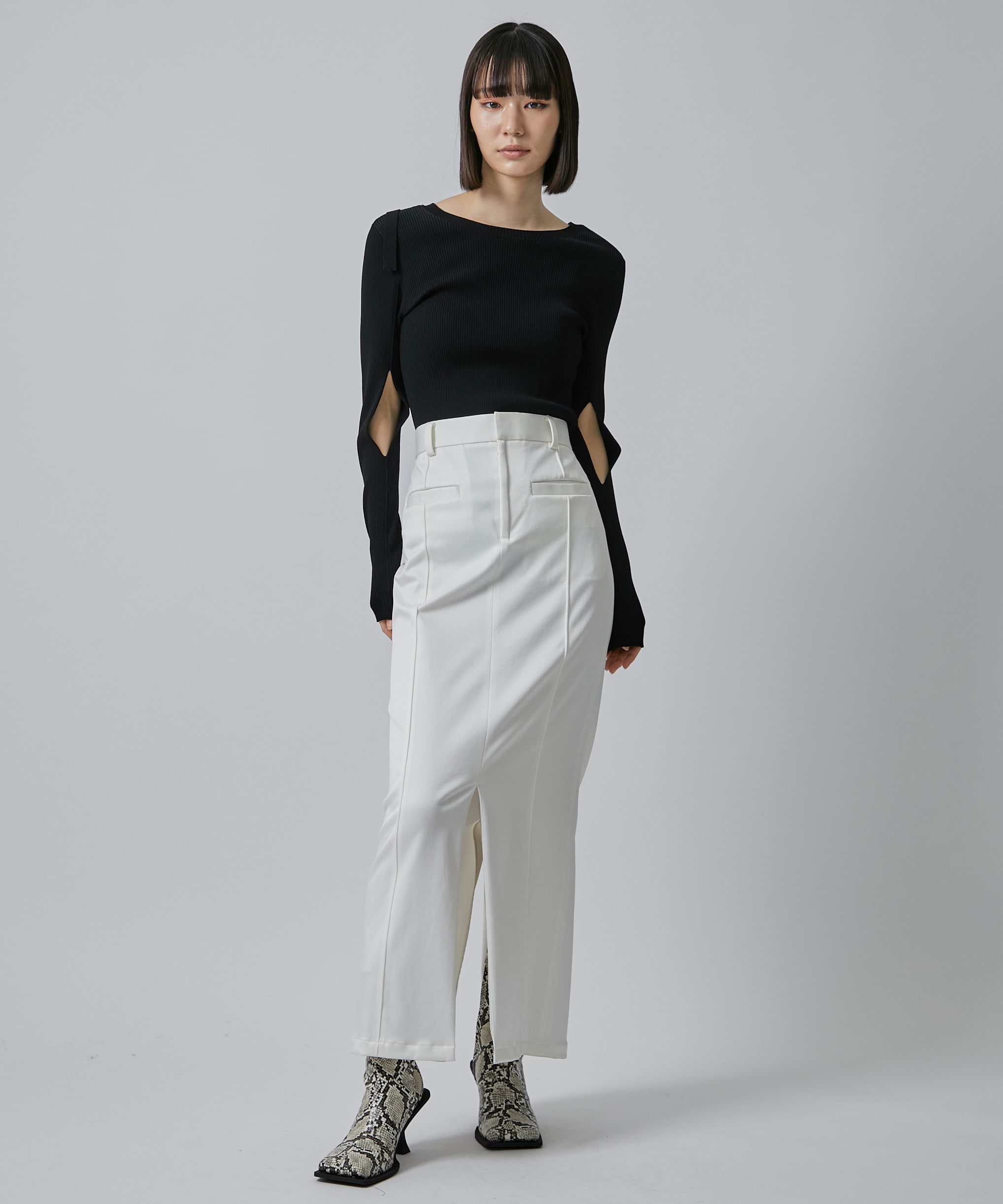 Perfection Pencil Skirt(1 WHITE): STUDIOUS: WOMENS｜ STUDIOUS