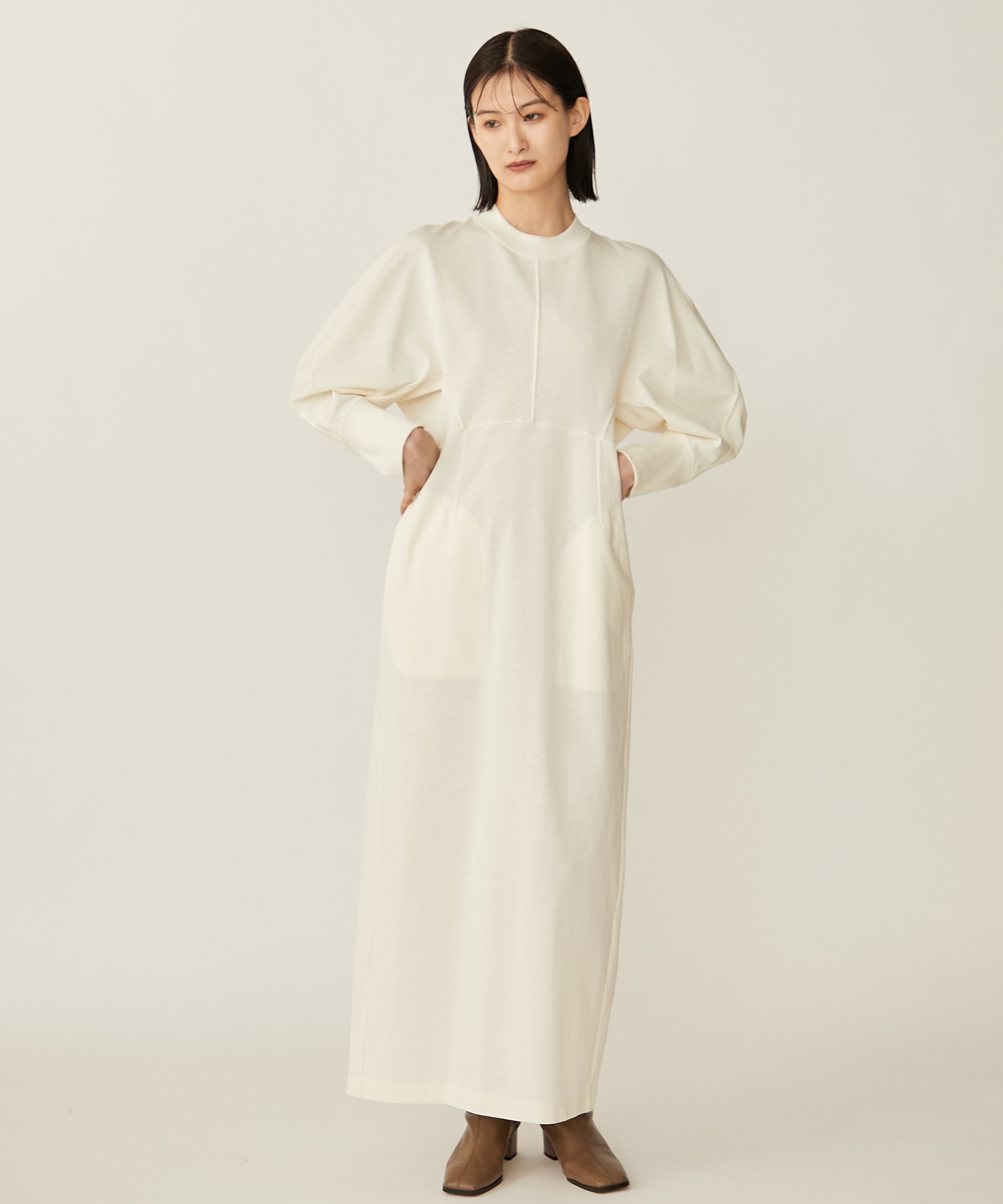 Cotton Jersey Dress(1 ECRU): Mame Kurogouchi: WOMENS｜ STUDIOUS