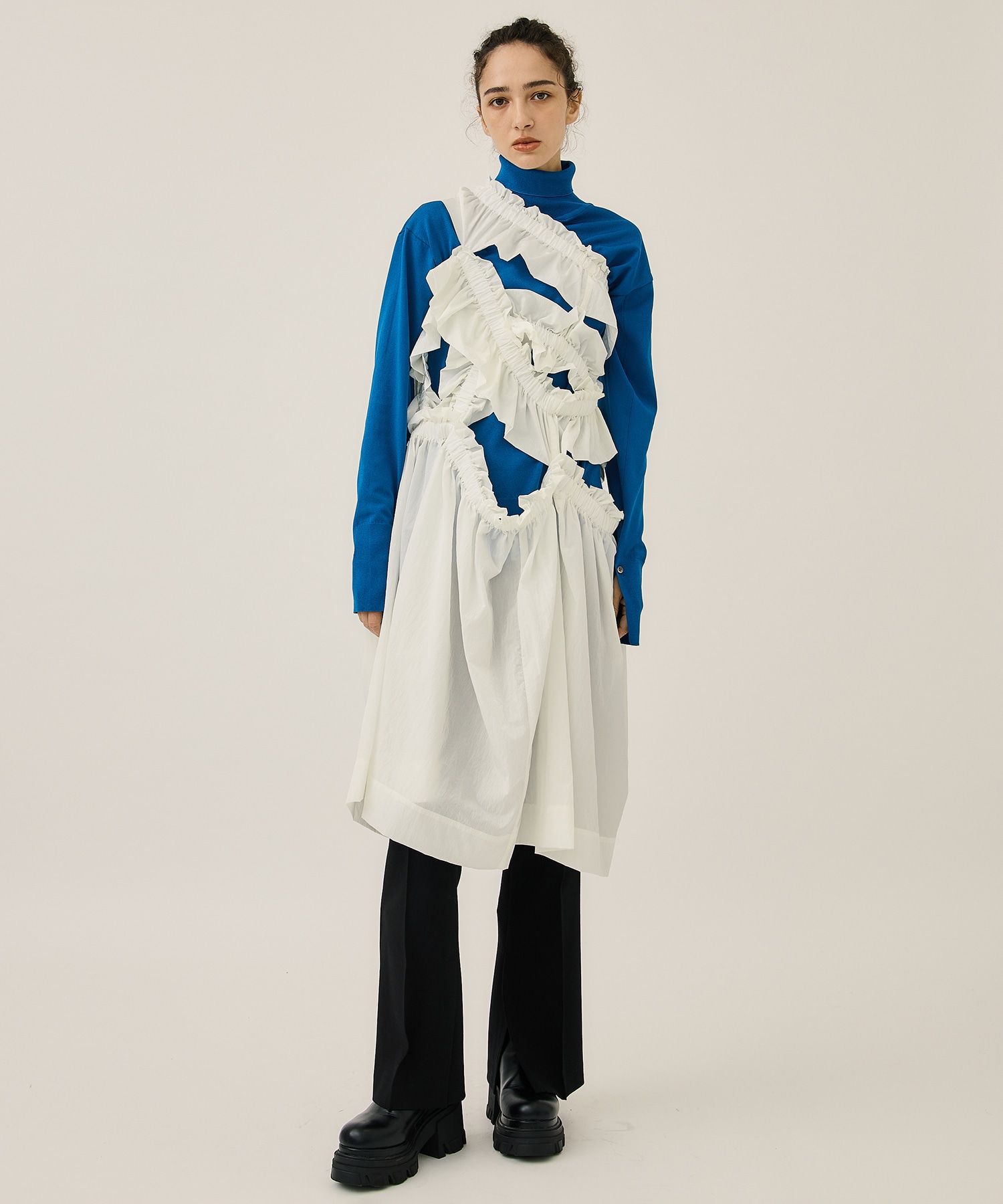 kiki frill dress(FREE WHITE): HOUGA: WOMENS｜ STUDIOUS ONLINE公式