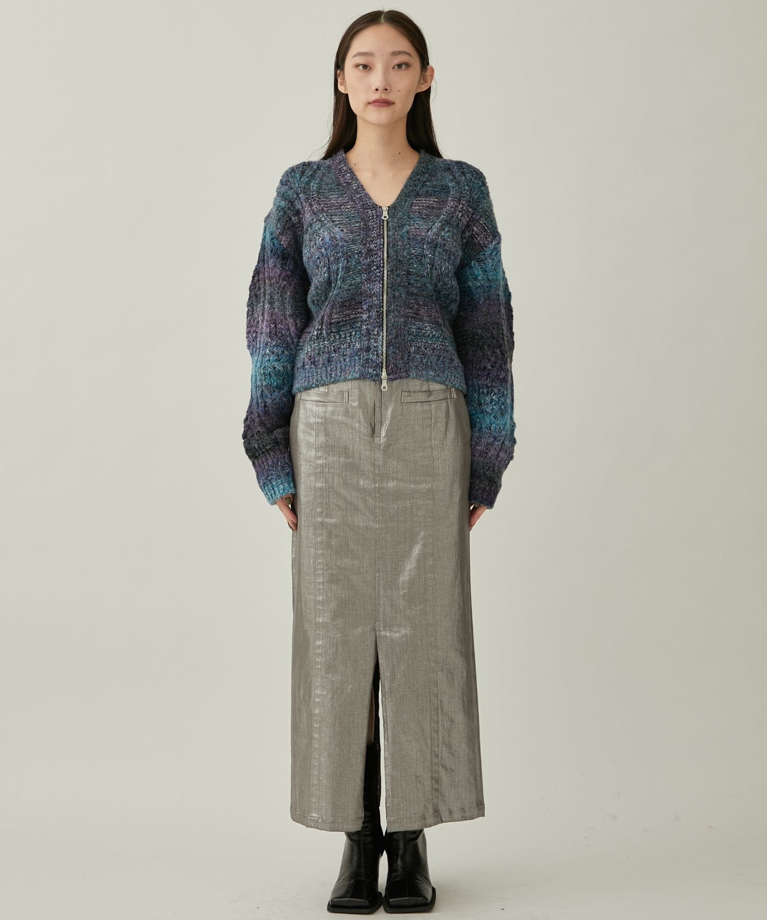 Hazy knit cardigan(FREE BLUE): MURRAL: WOMENS｜ STUDIOUS ONLINE