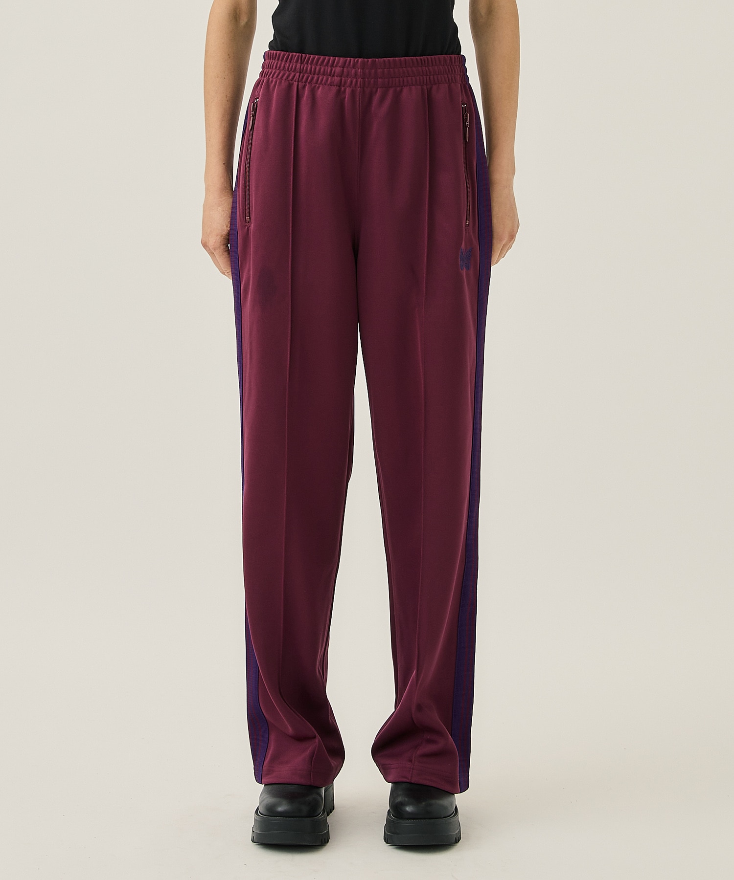 NEEDLES Track Pant Poly Smooth XS MAROON - その他