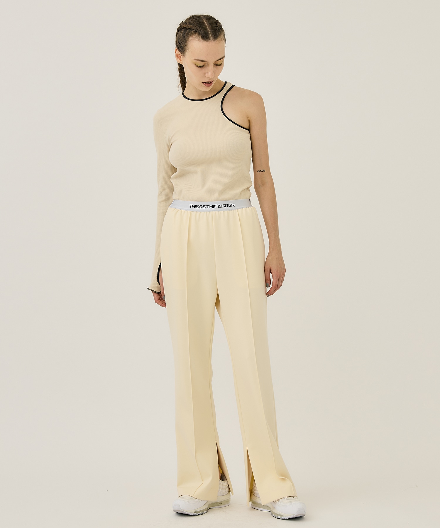 NEW SCUBA JERSEY PANTS(1 IVORY): THINGS THAT MATTER: WOMENS