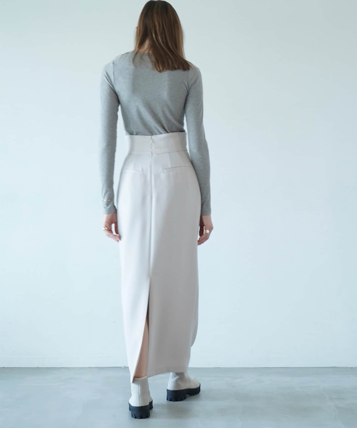 Faux Leather Solid Bodycon Skirt Elegant High Waist Split - Temu