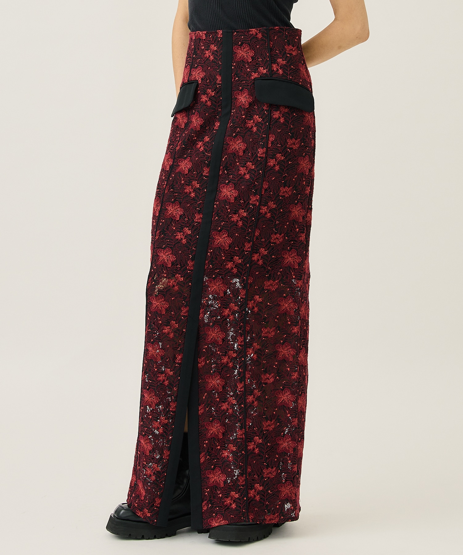 Embroidery Lace Skirt EBONY