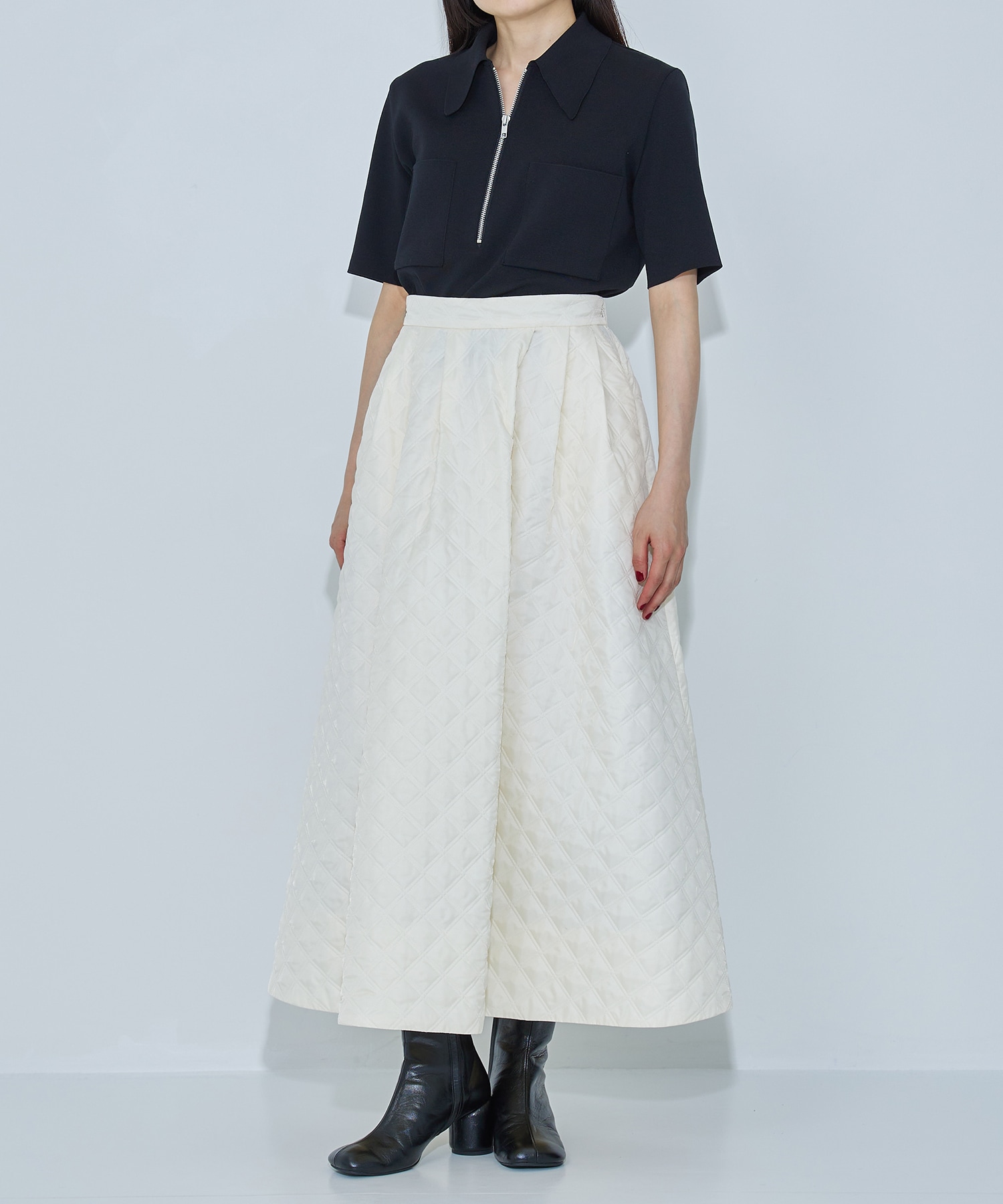 Quilting Flare Skirt STUDIOUS
