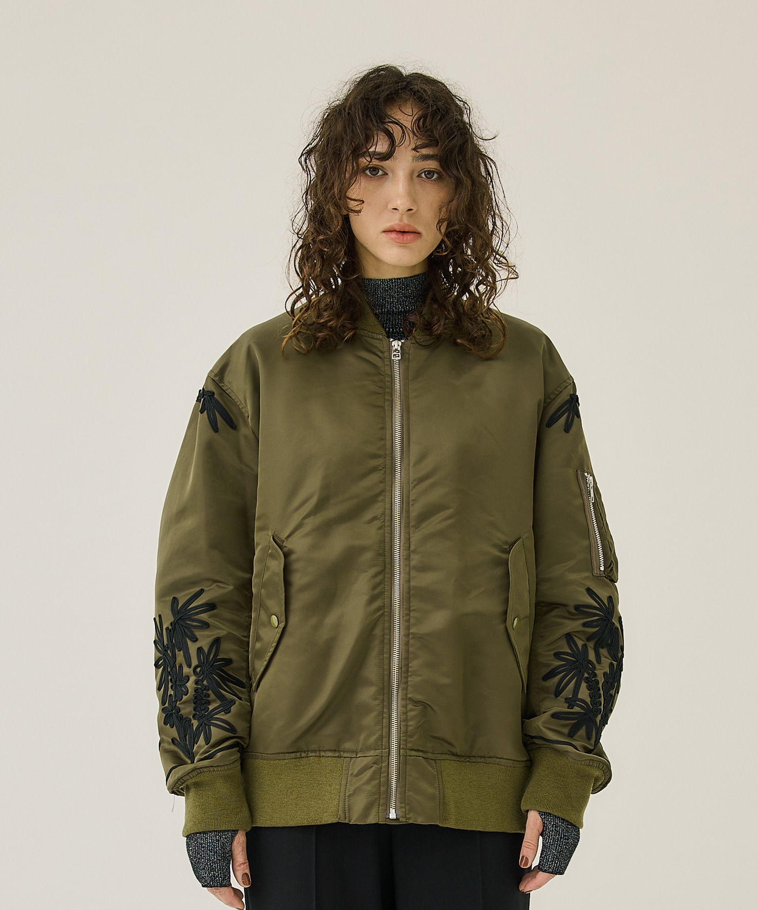 CORD EMB MA-1(1 KHAKI): LOKITHO: WOMENS｜ STUDIOUS ONLINE公式通販