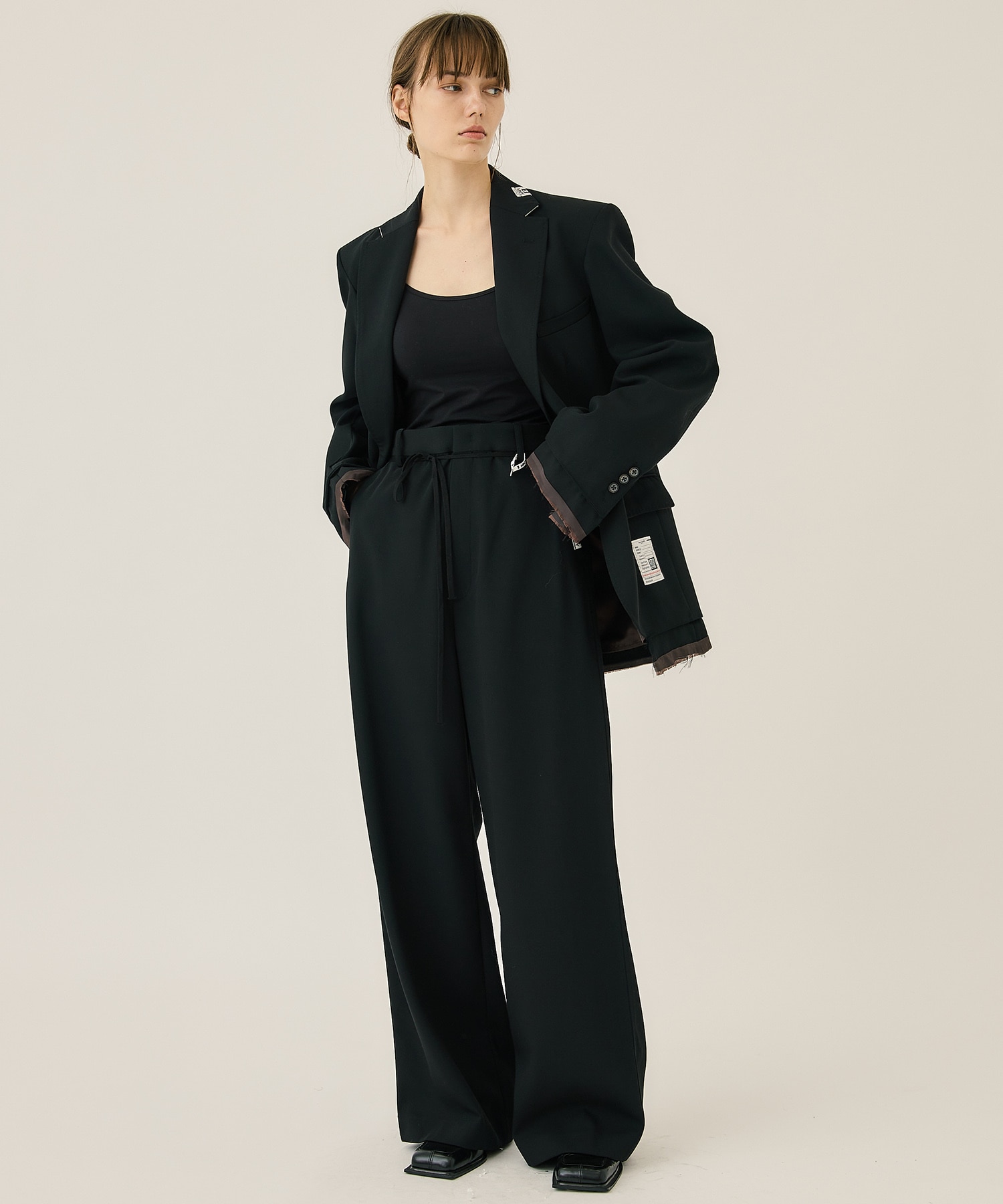 T/W Back Satin Blazer Maison MIHARA YASUHIRO