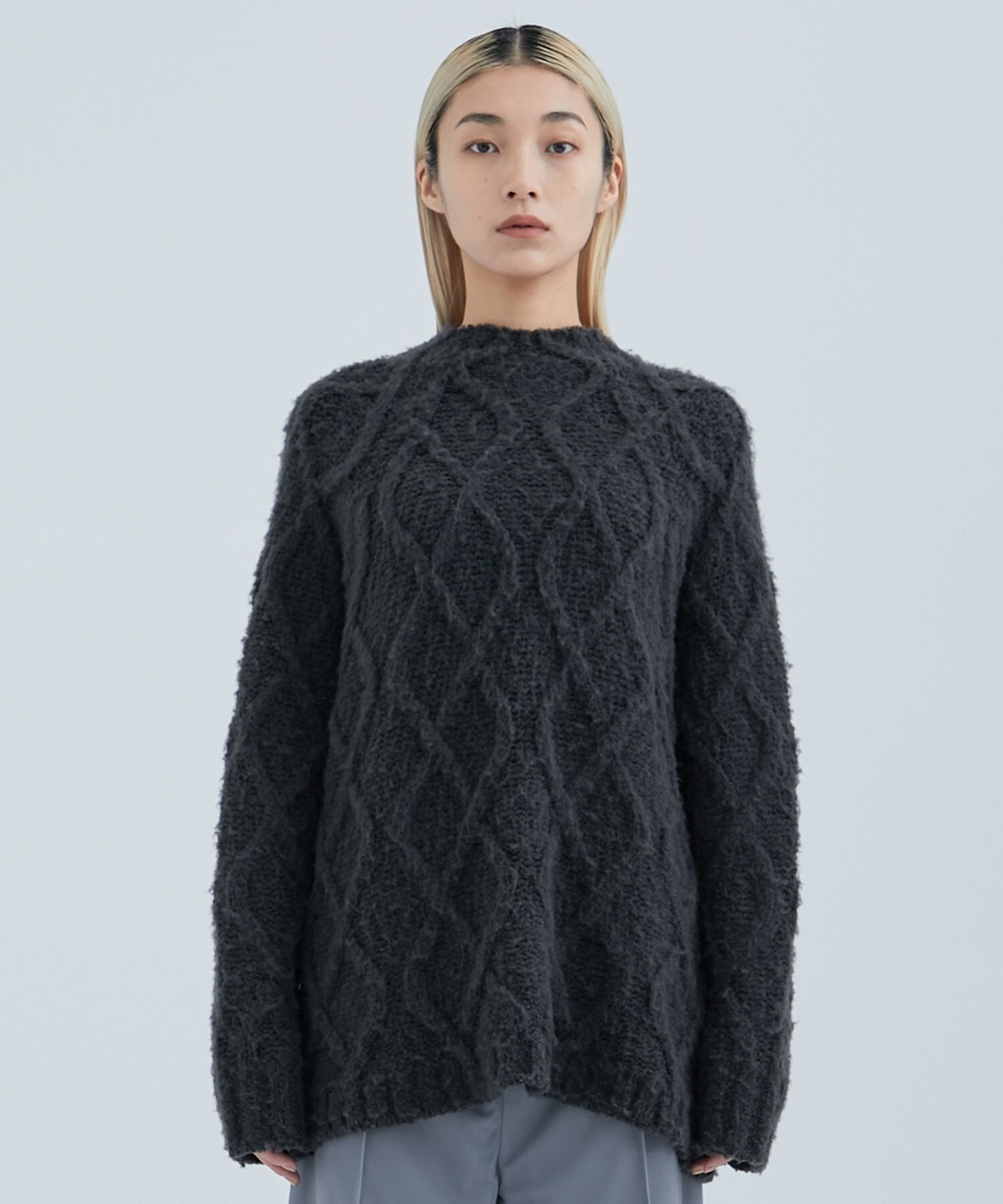Shadow Cable Knit Top STUDIOUS