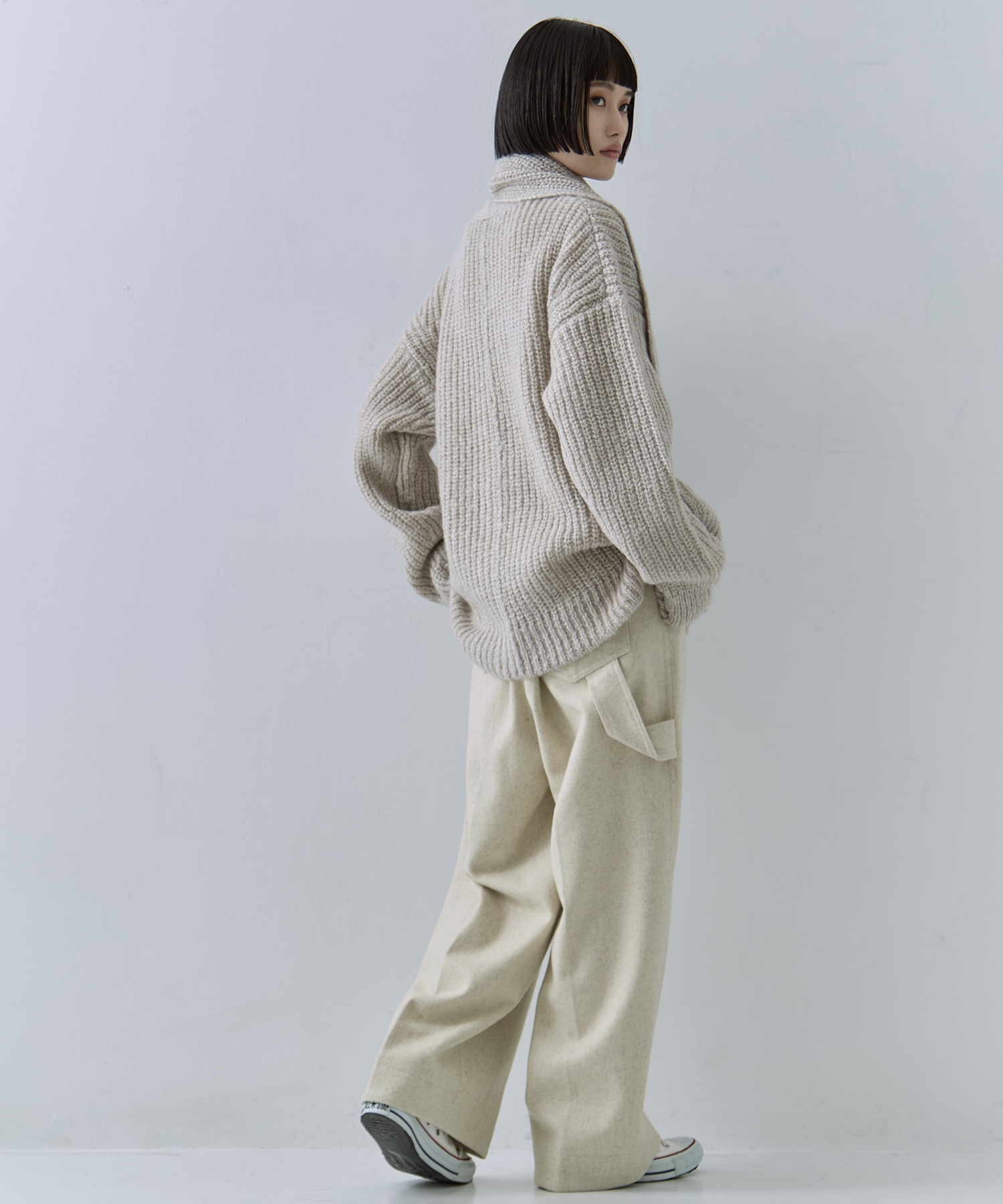 Soft Mohair Knit Cardigan STUDIOUS