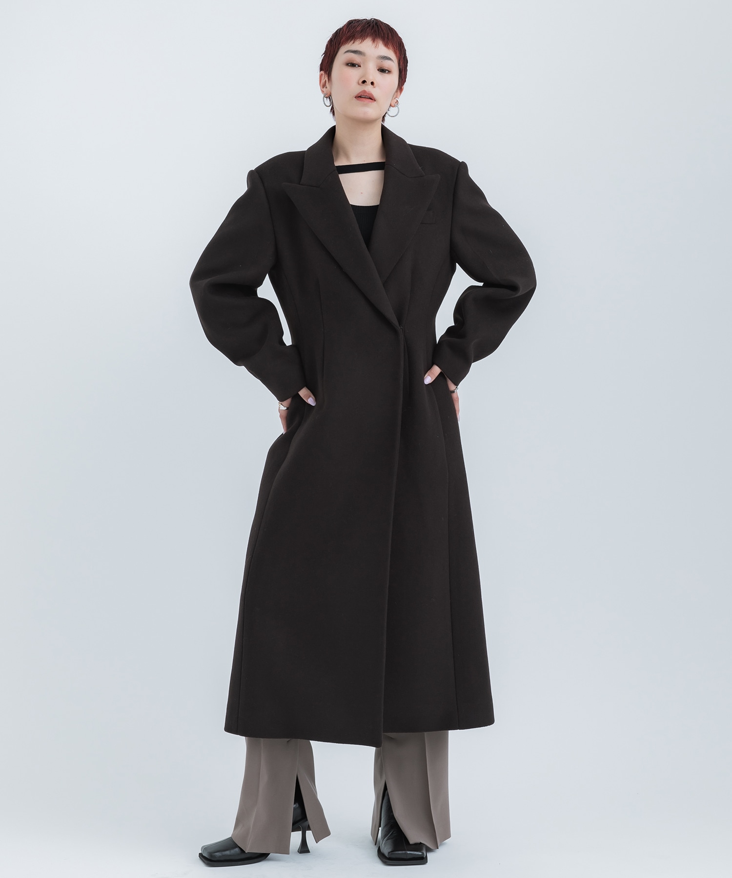 Super140s Peaked Lapel COAT STUDIOUS