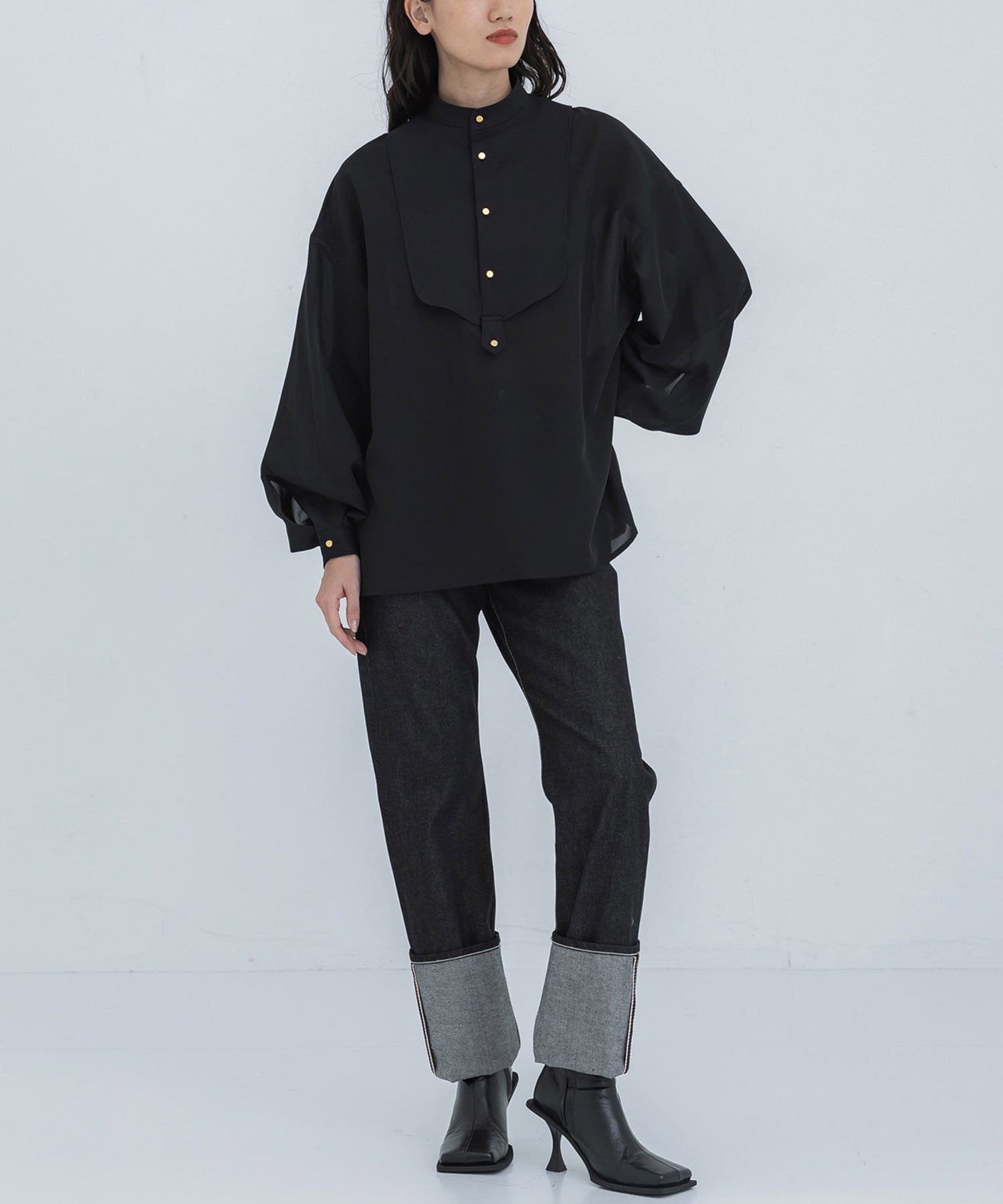 RERACS BIB FRONT PUFF SLEEVE PULLOVER THE RERACS