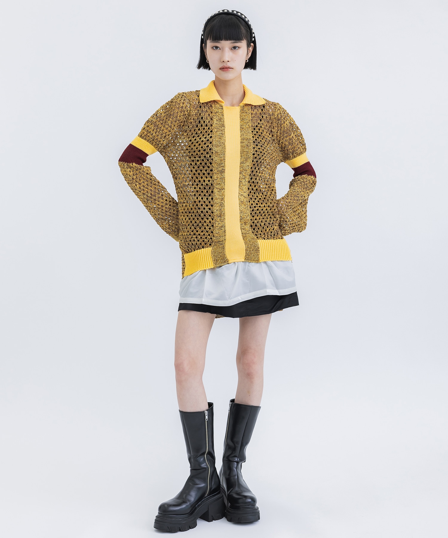 Mesh knit dress(38 YELLOW): TOGA PULLA: WOMENS｜ STUDIOUS ONLINE 