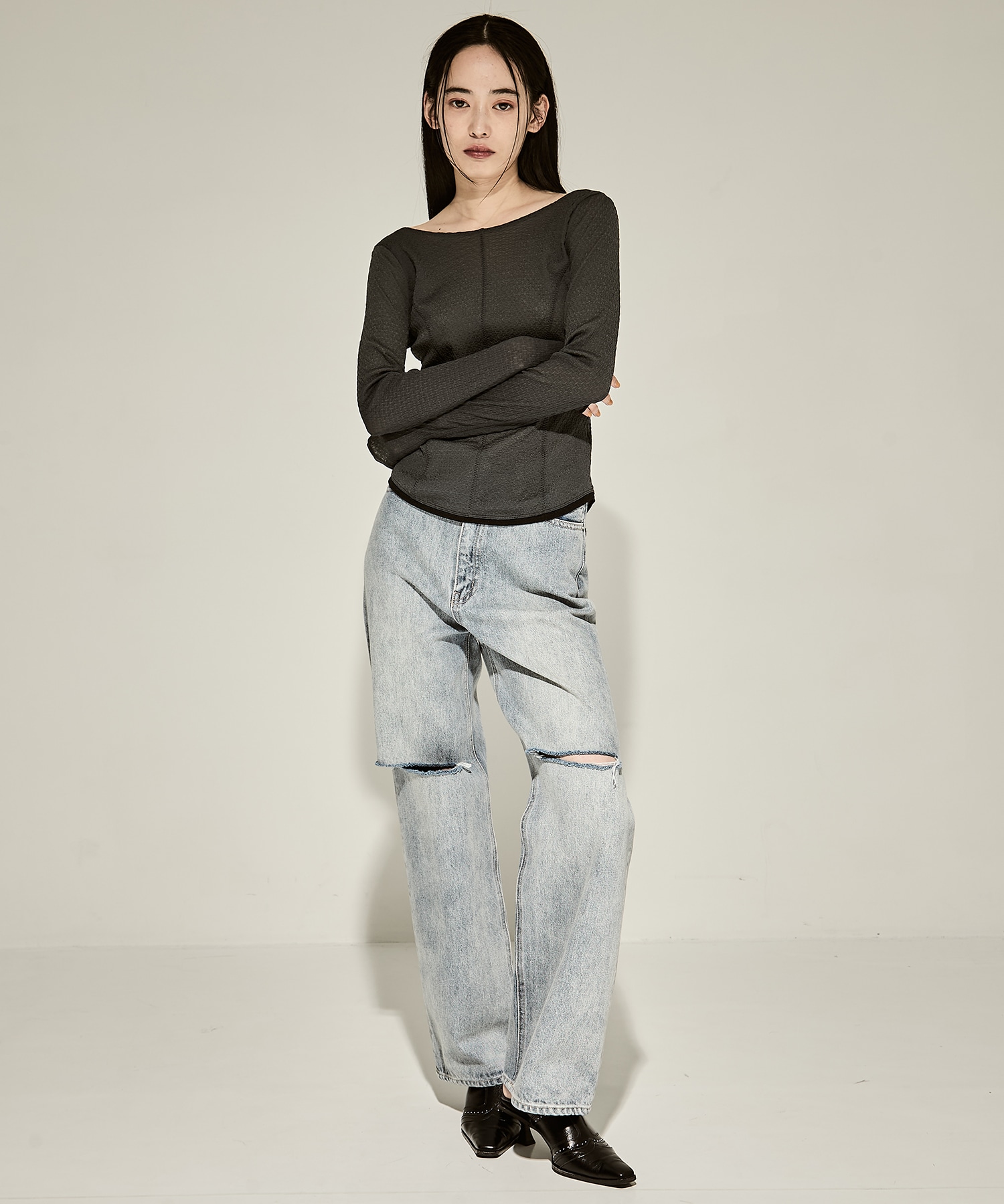 Sheer Russel Skin Top STUDIOUS