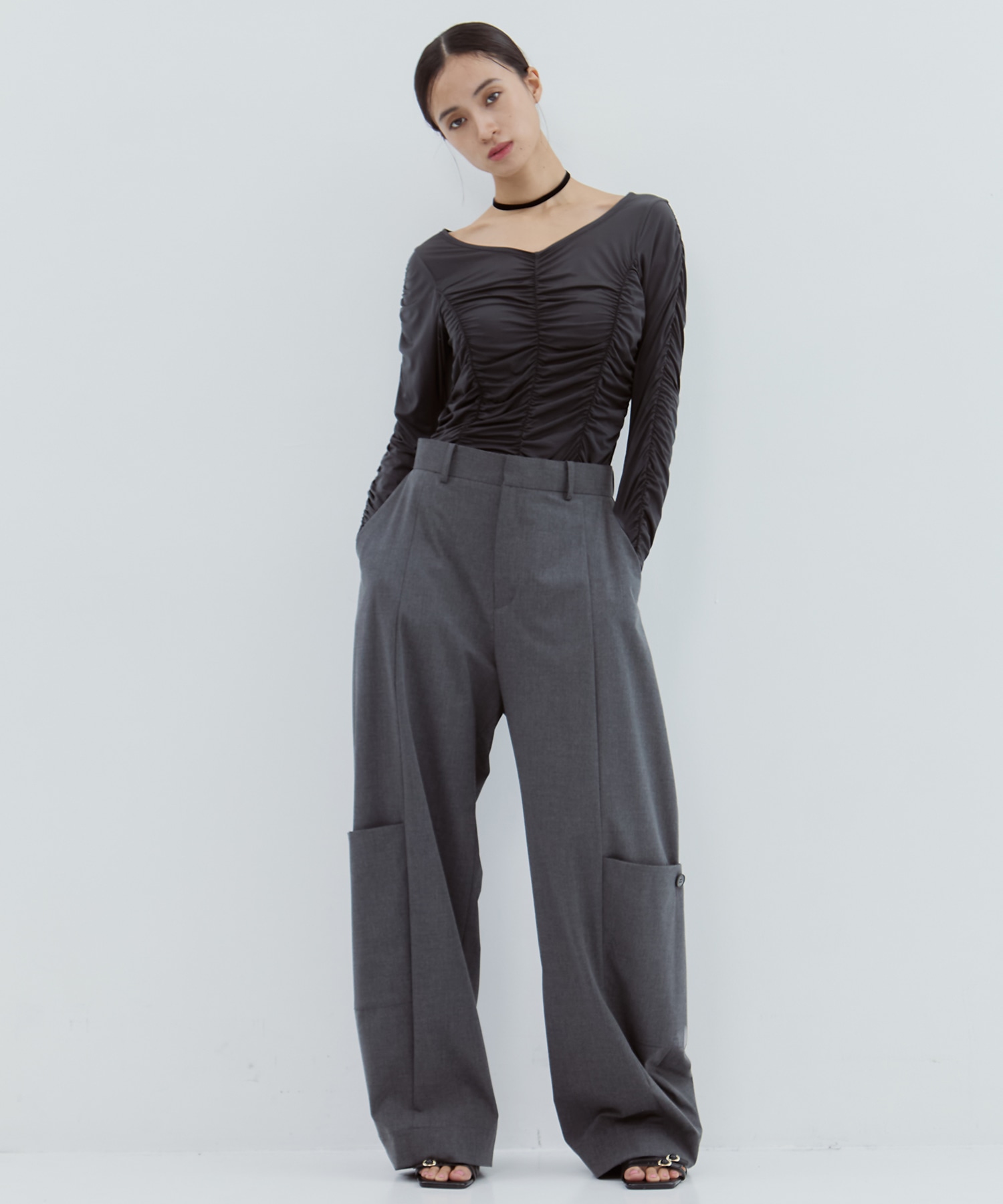 Gathered Skin Top STUDIOUS