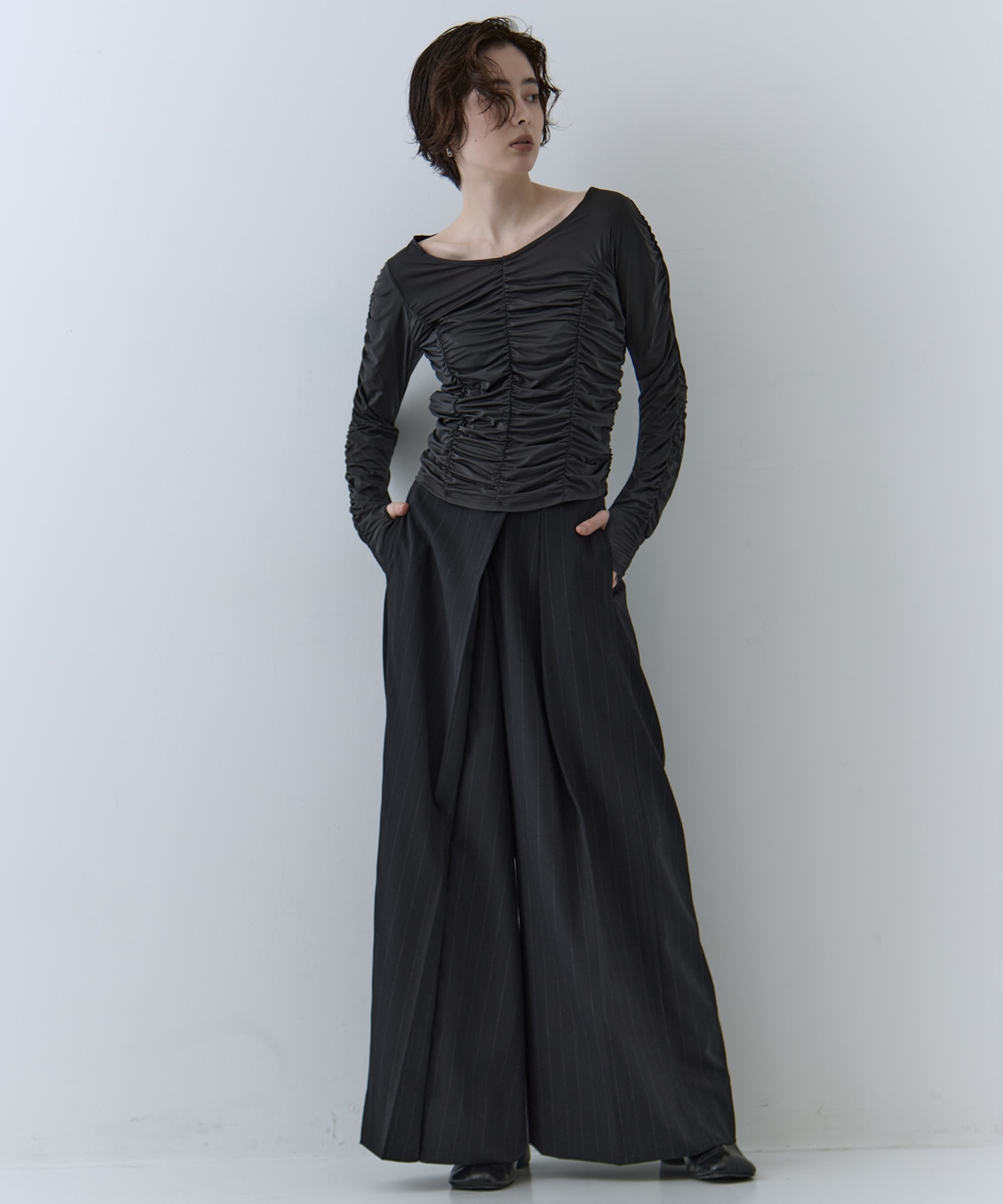 Gathered Skin Top STUDIOUS