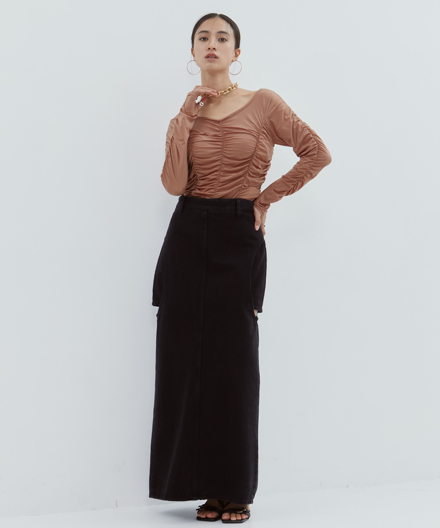 Gathered Skin Top STUDIOUS