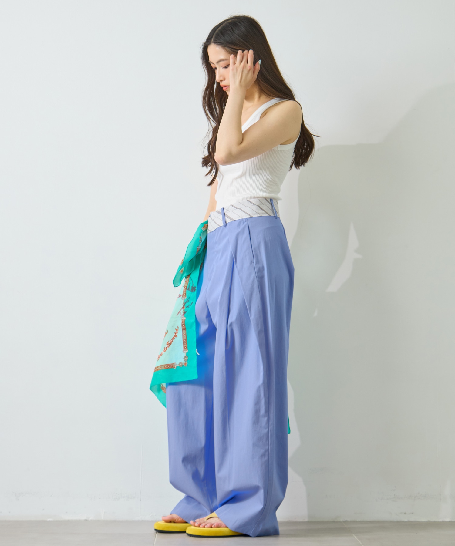 Cotton Tucked Trousers STUDIOUS