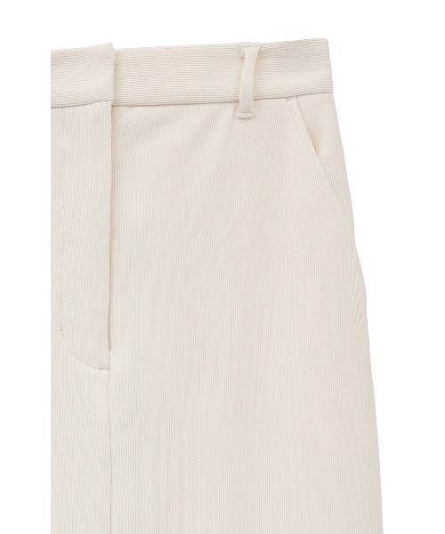 RIB STRIPE STRAIGHT SKIRT CLANE