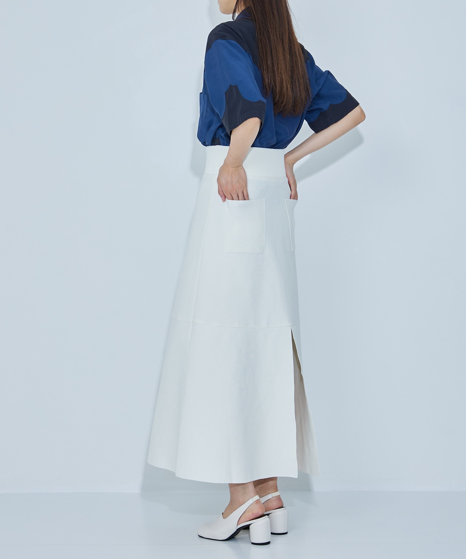 別注HIGH WAIST KNIT SKIRT WRAPINKNOT