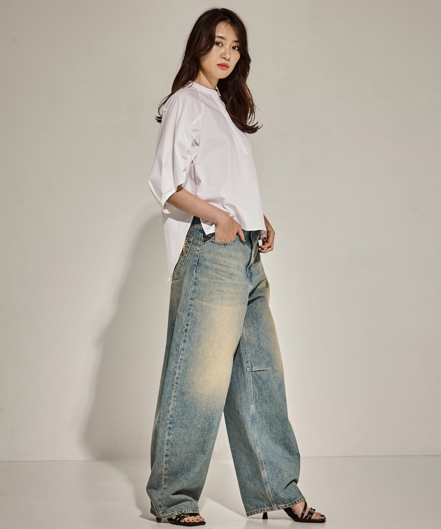 Tucked Sleeve Blouse STUDIOUS