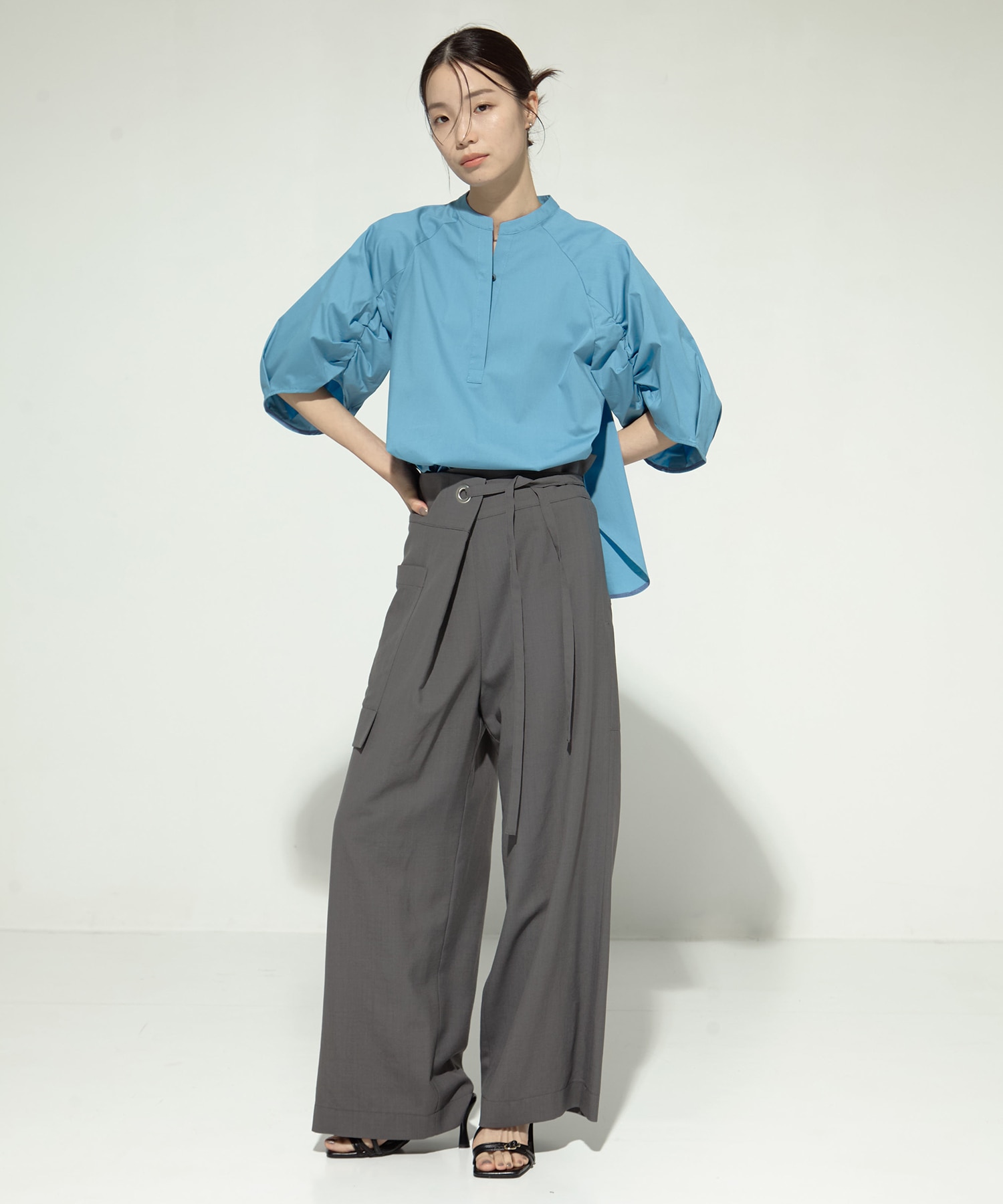 Tucked Sleeve Blouse STUDIOUS