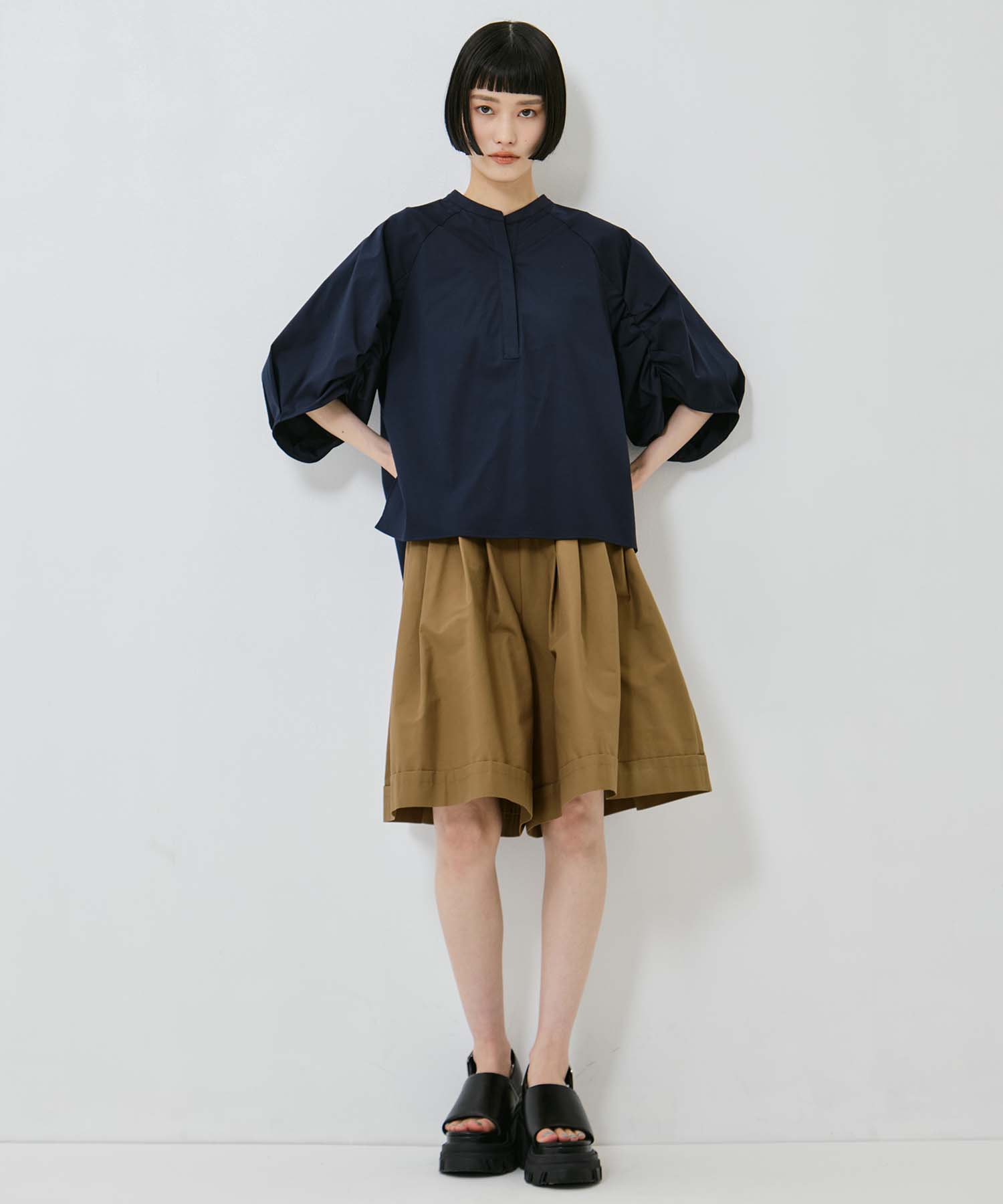 Tucked Sleeve Blouse STUDIOUS