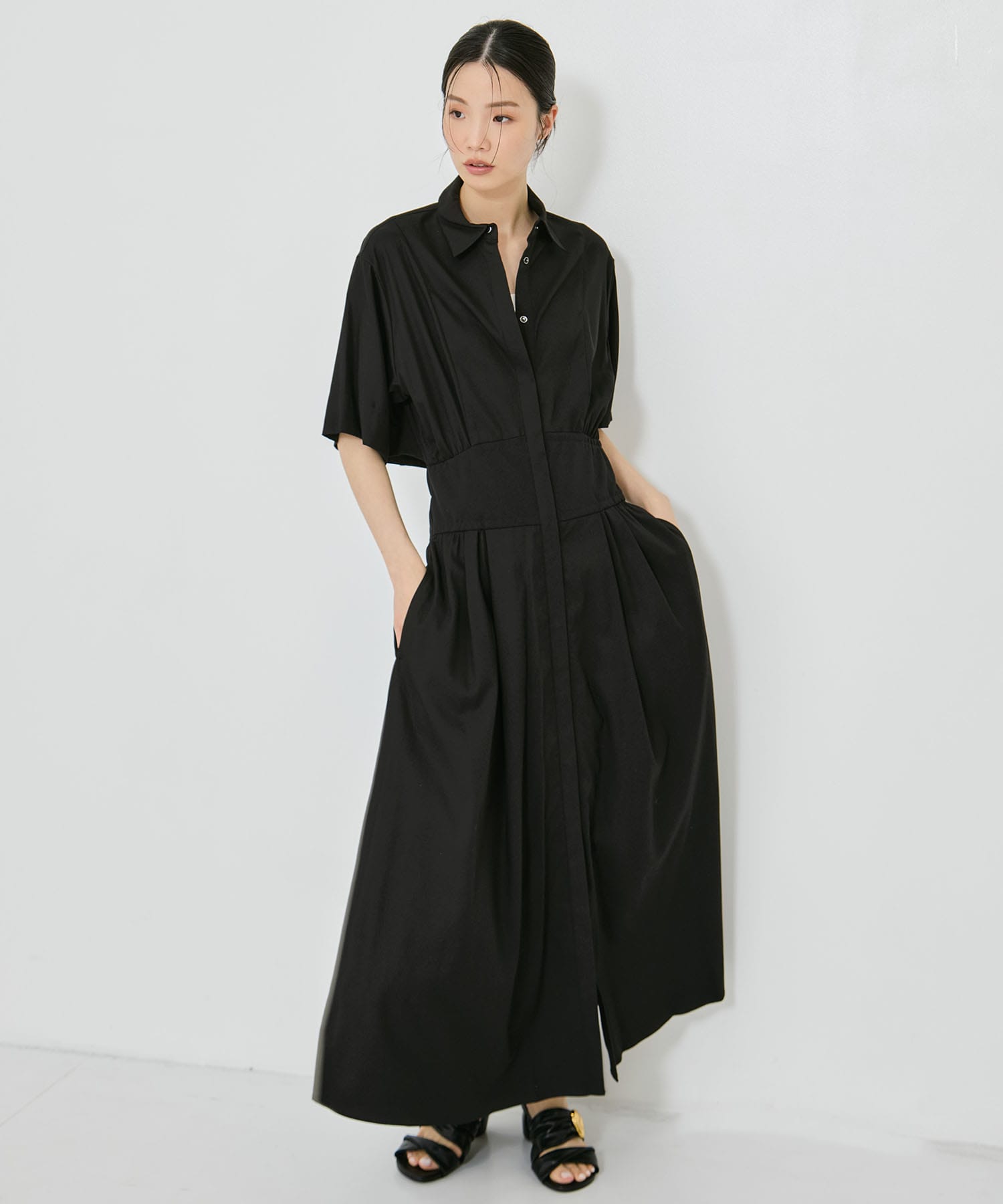 Corset Detail Shirt Dress STUDIOUS