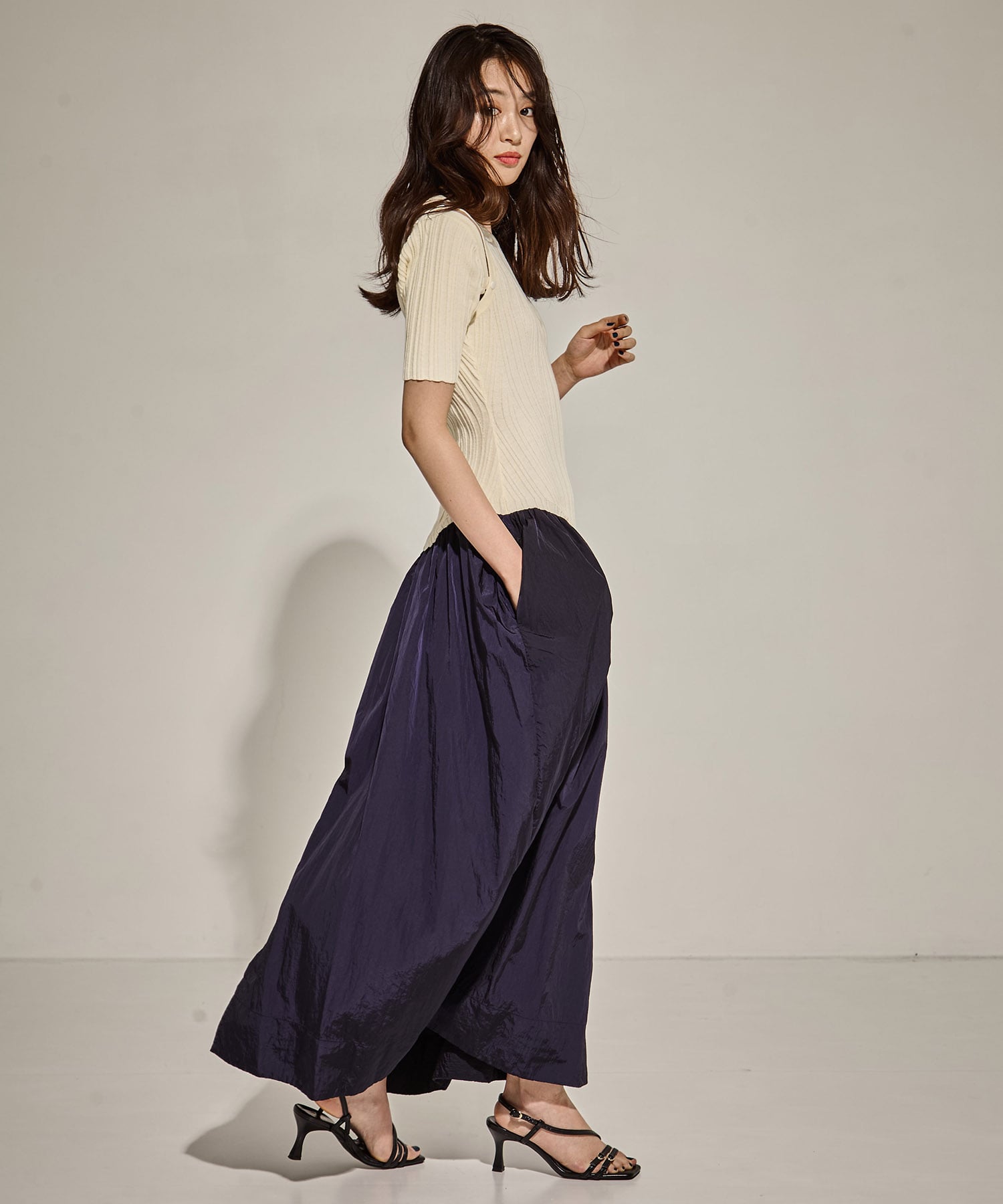 2way Sleeve Knit Dress STUDIOUS