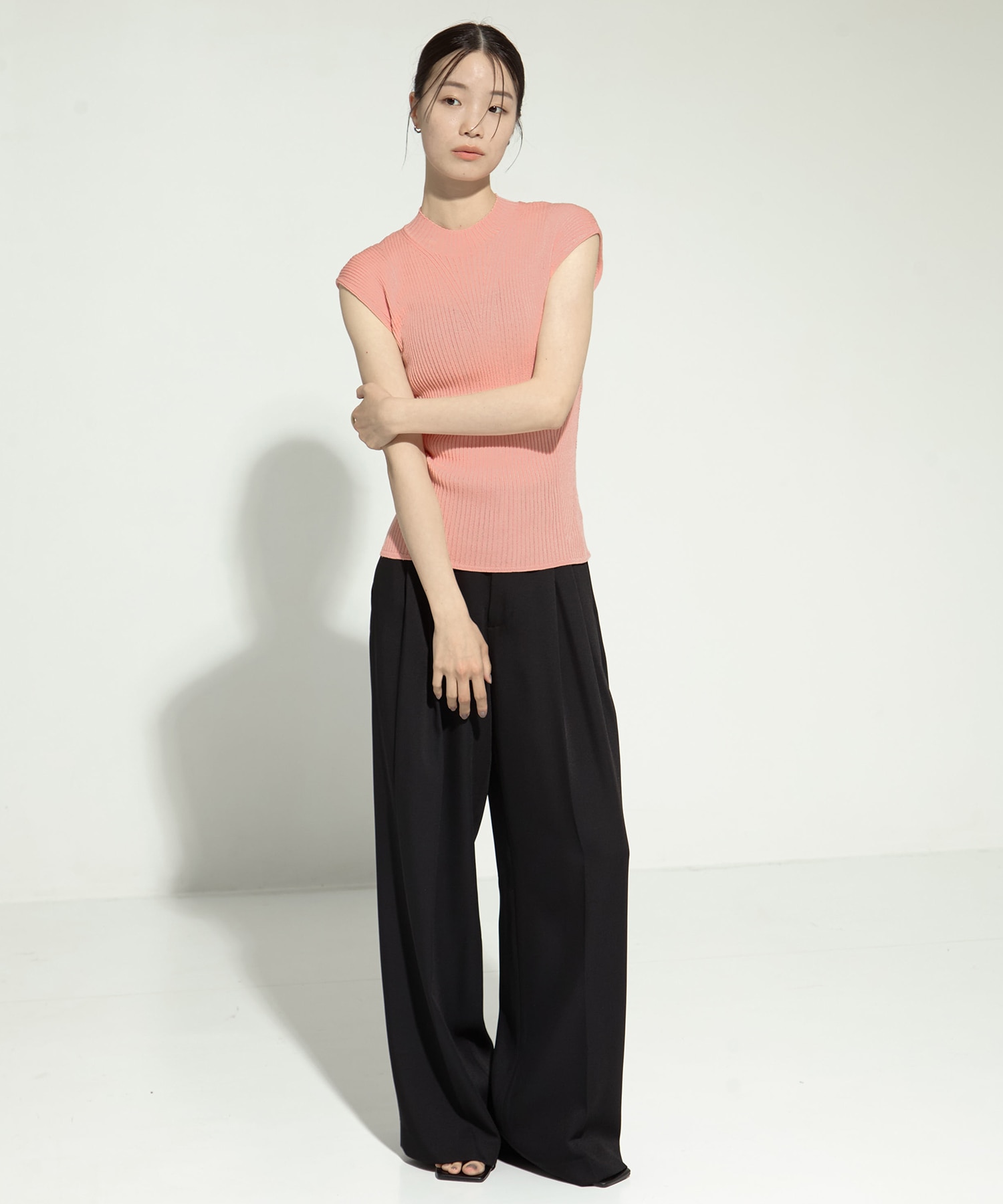 Sleeveless Rib Knit Top STUDIOUS
