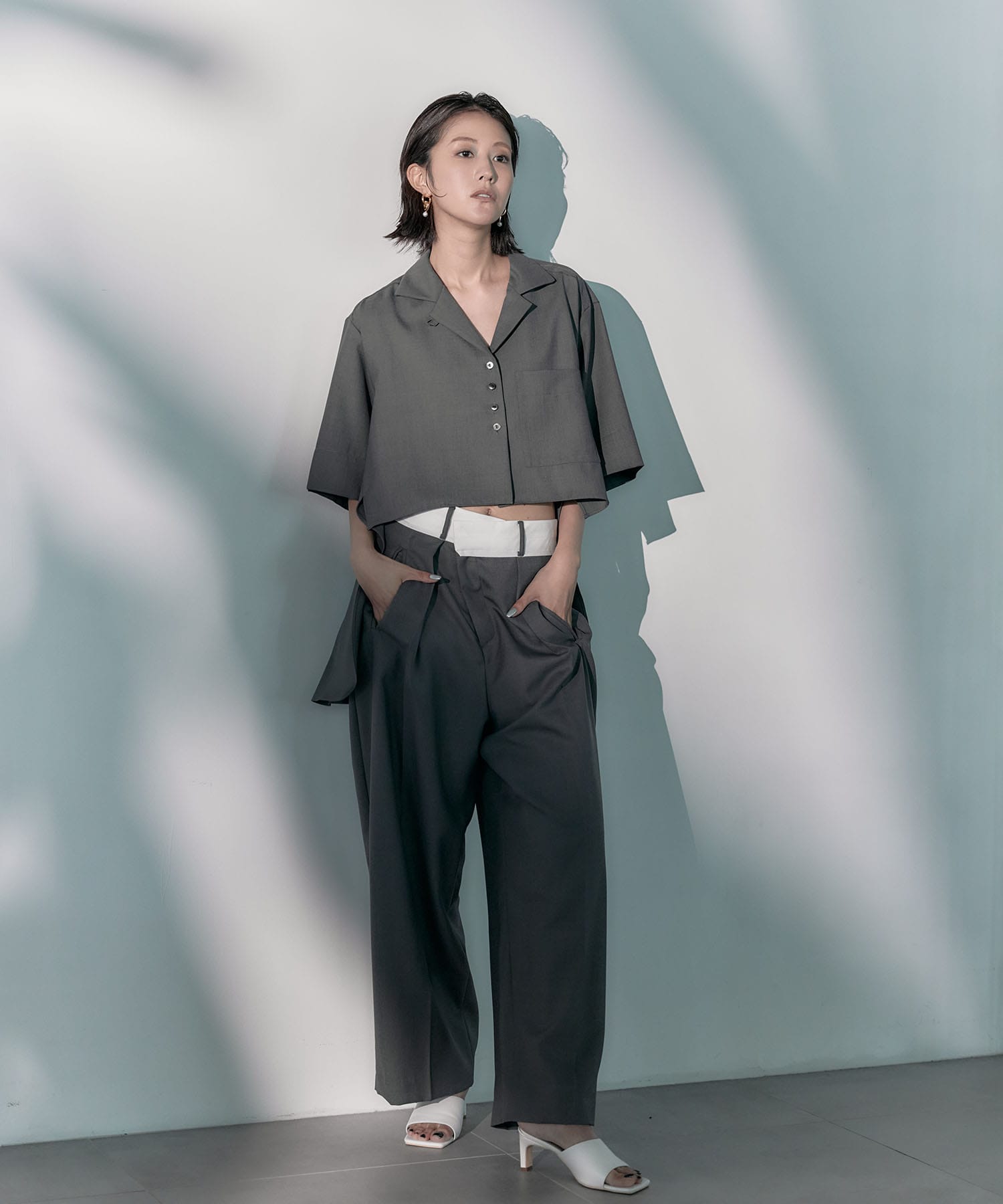 Asymmetric Front Trousers STUDIOUS