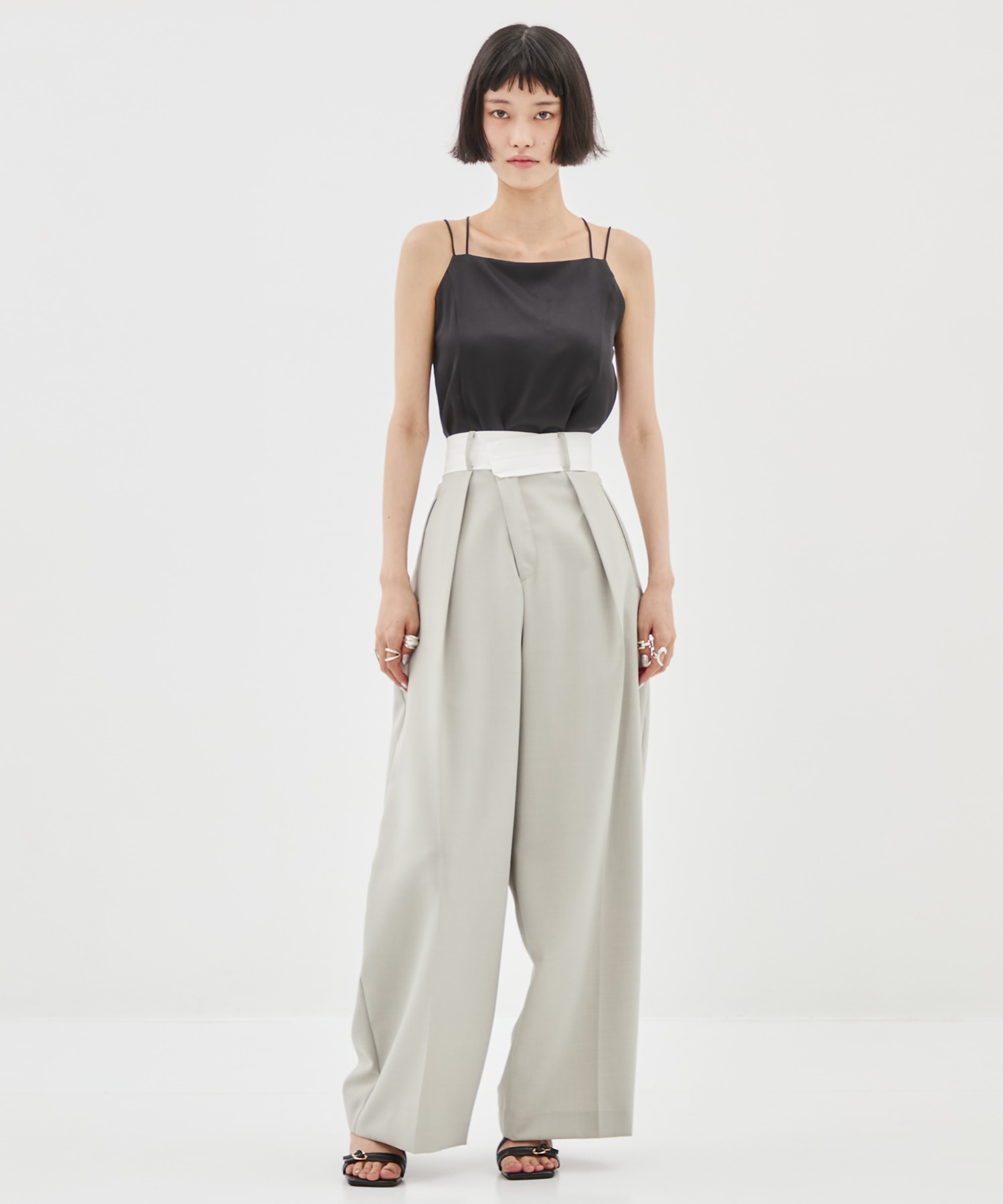 Asymmetric Front Trousers STUDIOUS