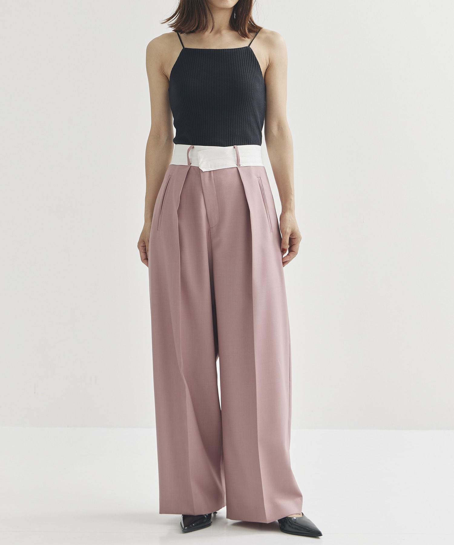 Asymmetric Front Trousers STUDIOUS