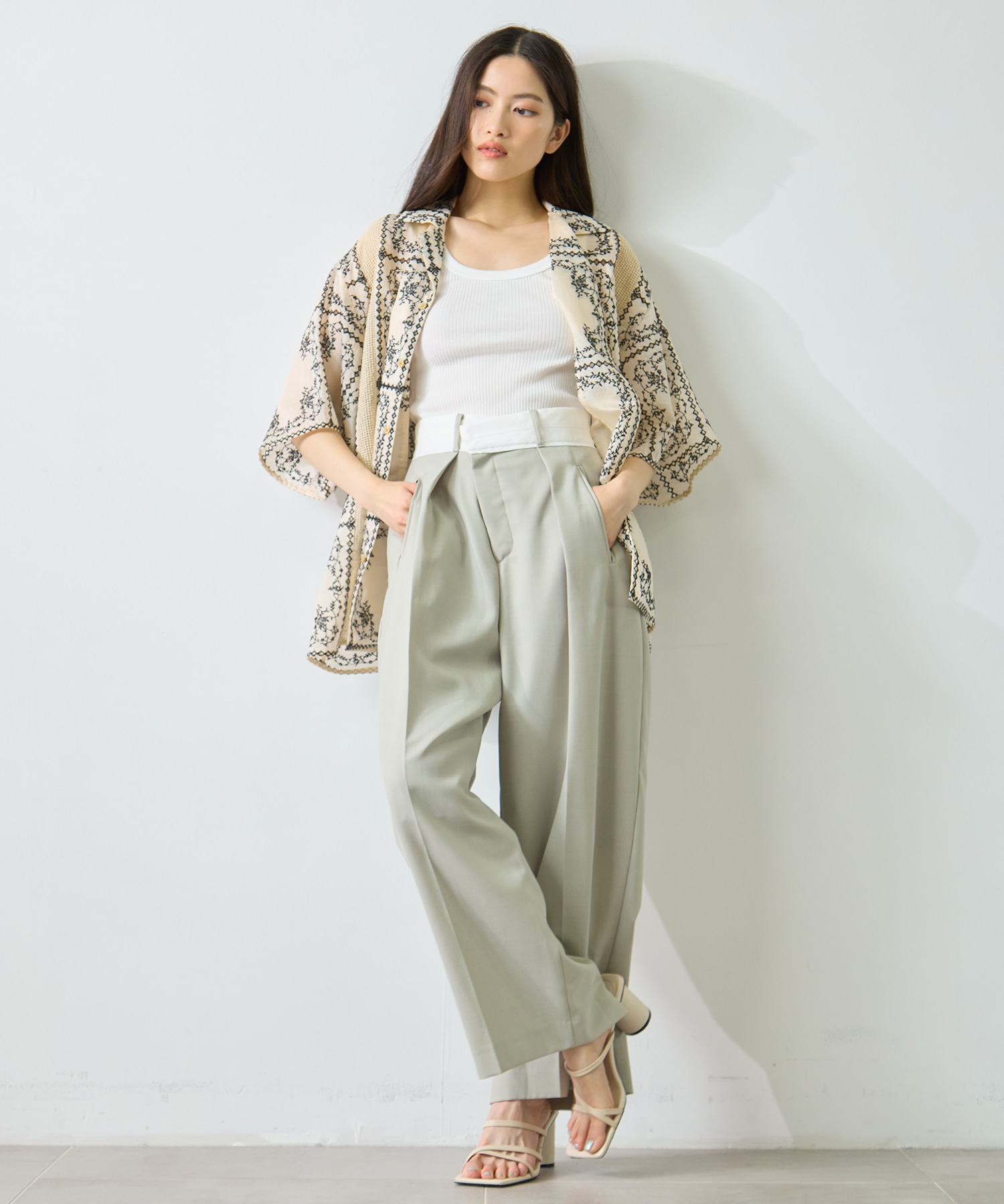 Asymmetric Front Trousers STUDIOUS