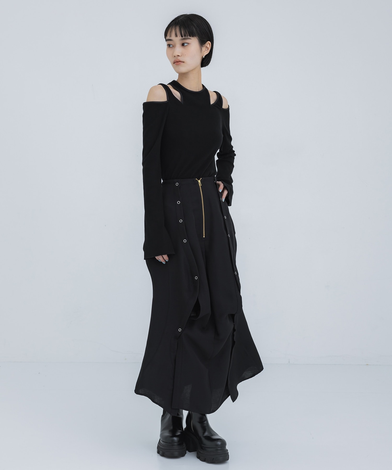 chemise skirt-03(FREE BLACK): AKIKOAOKI: WOMENS｜ STUDIOUS ONLINE 