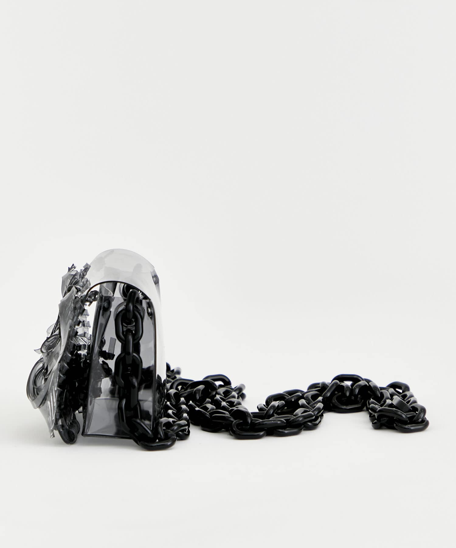 Transparent Sculptural Micro Chain Bag Mame Kurogouchi