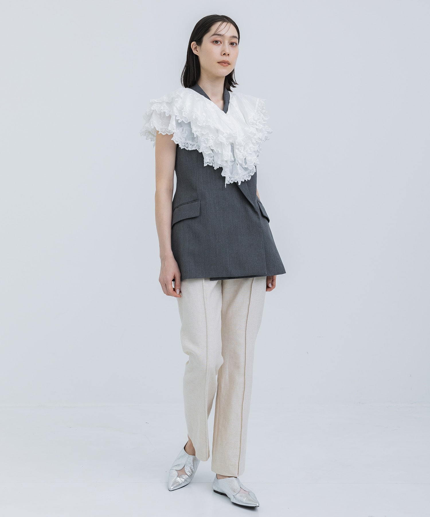 frill neck(FREE WHITE): FUMIE=TANAKA: WOMENS｜ STUDIOUS ONLINE公式