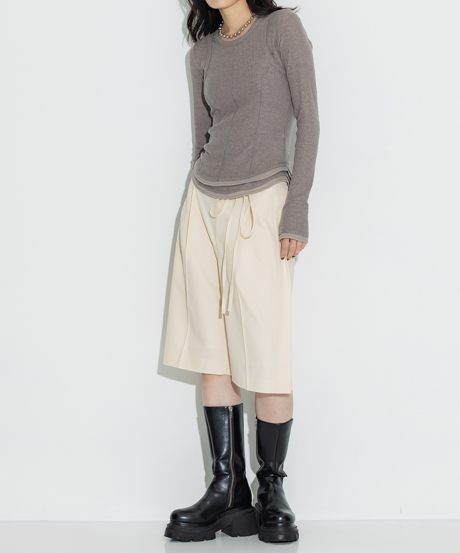 Cashmere Silk Wool Long Tee STUDIOUS