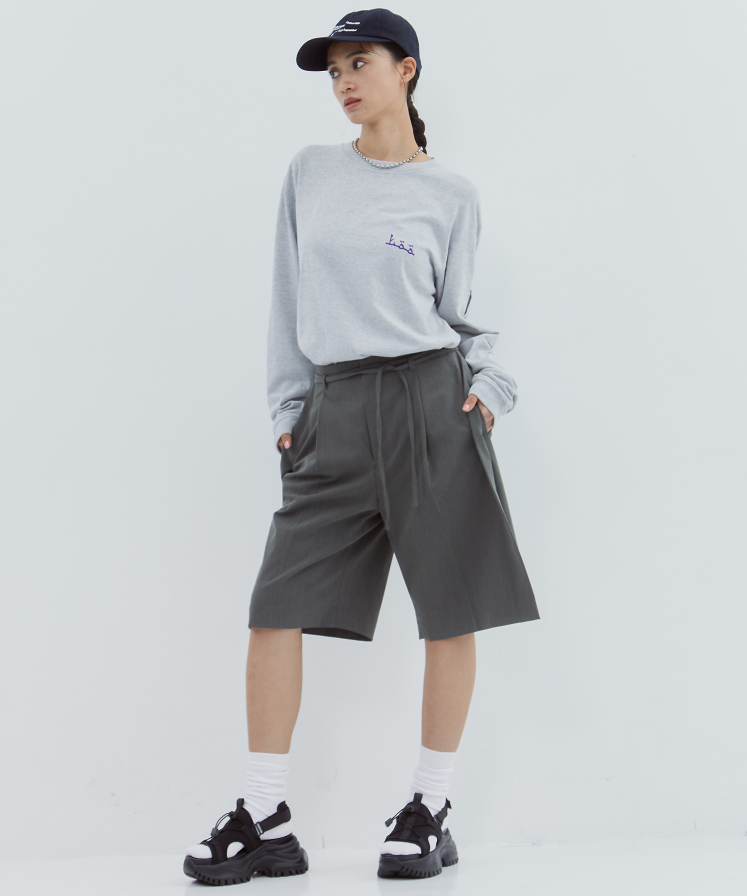 Side Folded Half Pants STUDIOUS