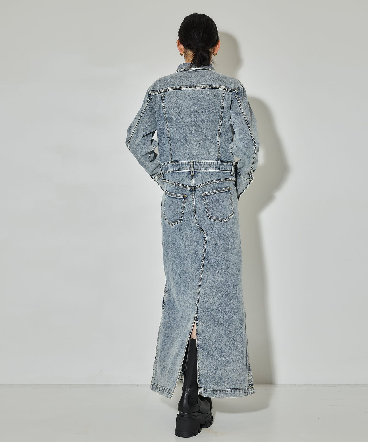 I LINE DENIM SHIRT DRESS AMERI