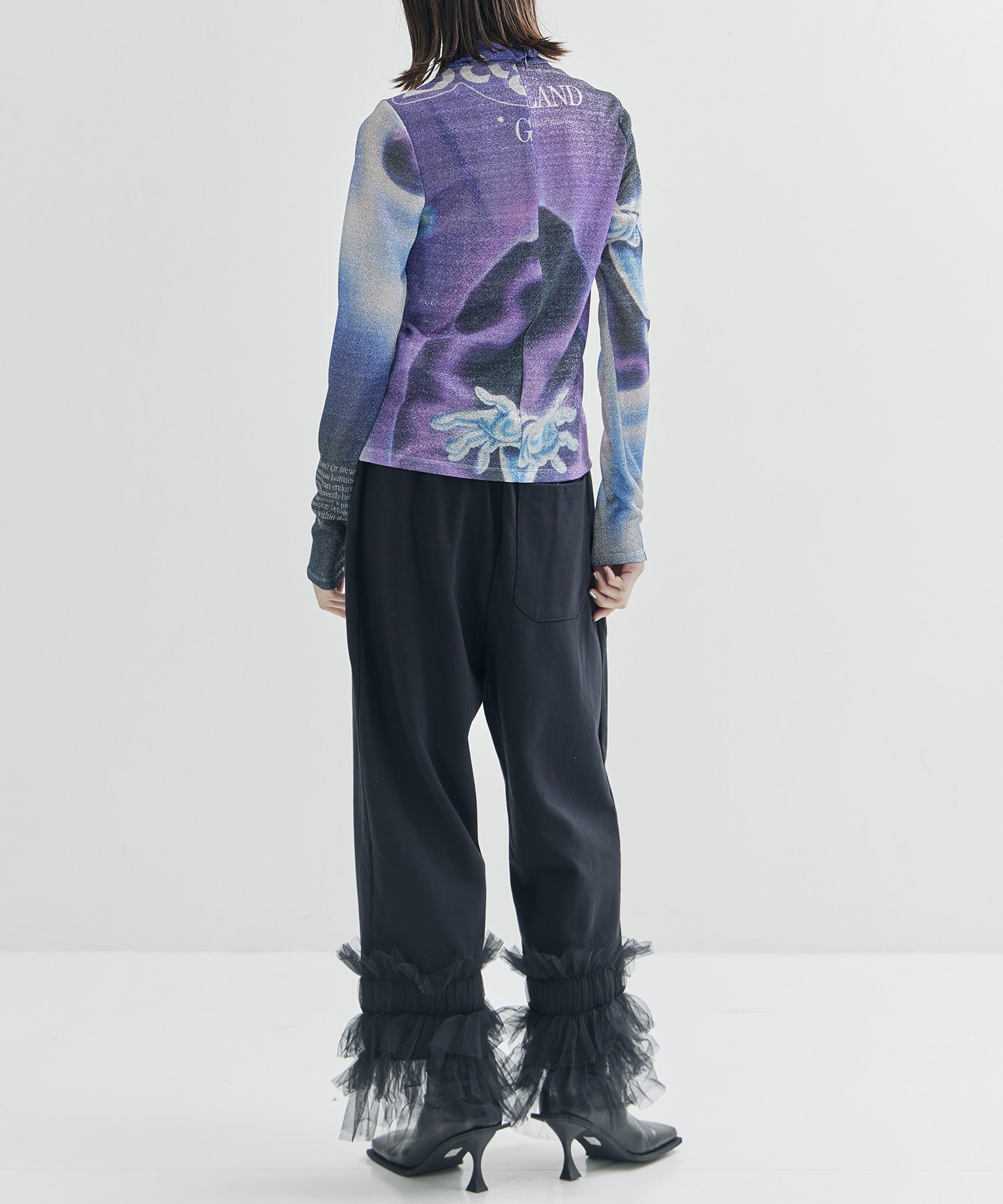 Graphic Glitter Top YOHEI OHNO