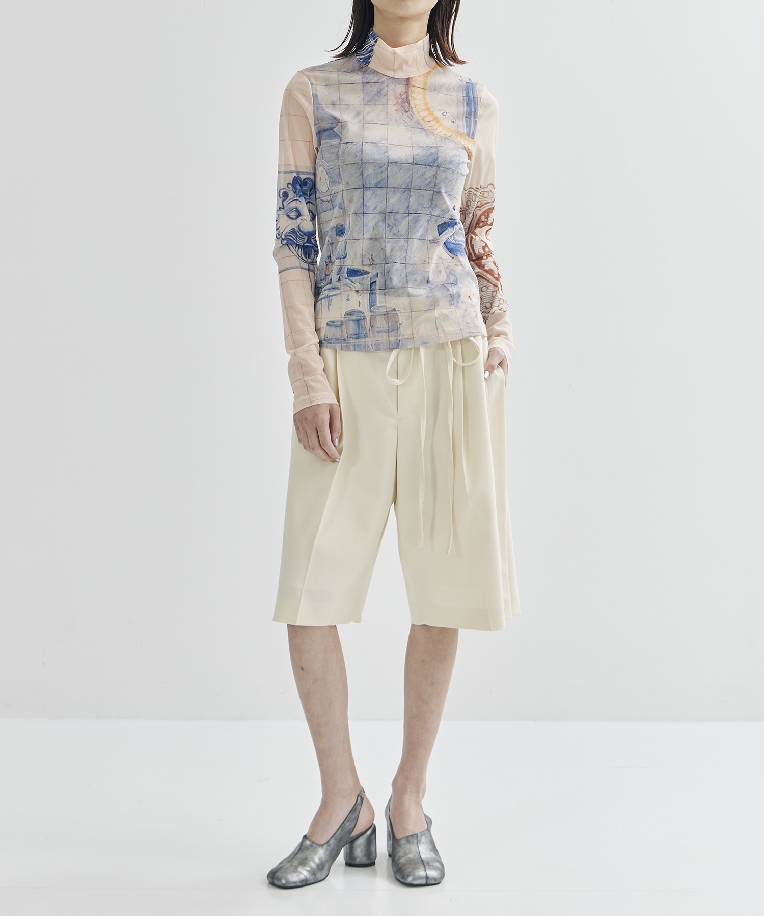 Graphic Mesh Top YOHEI OHNO